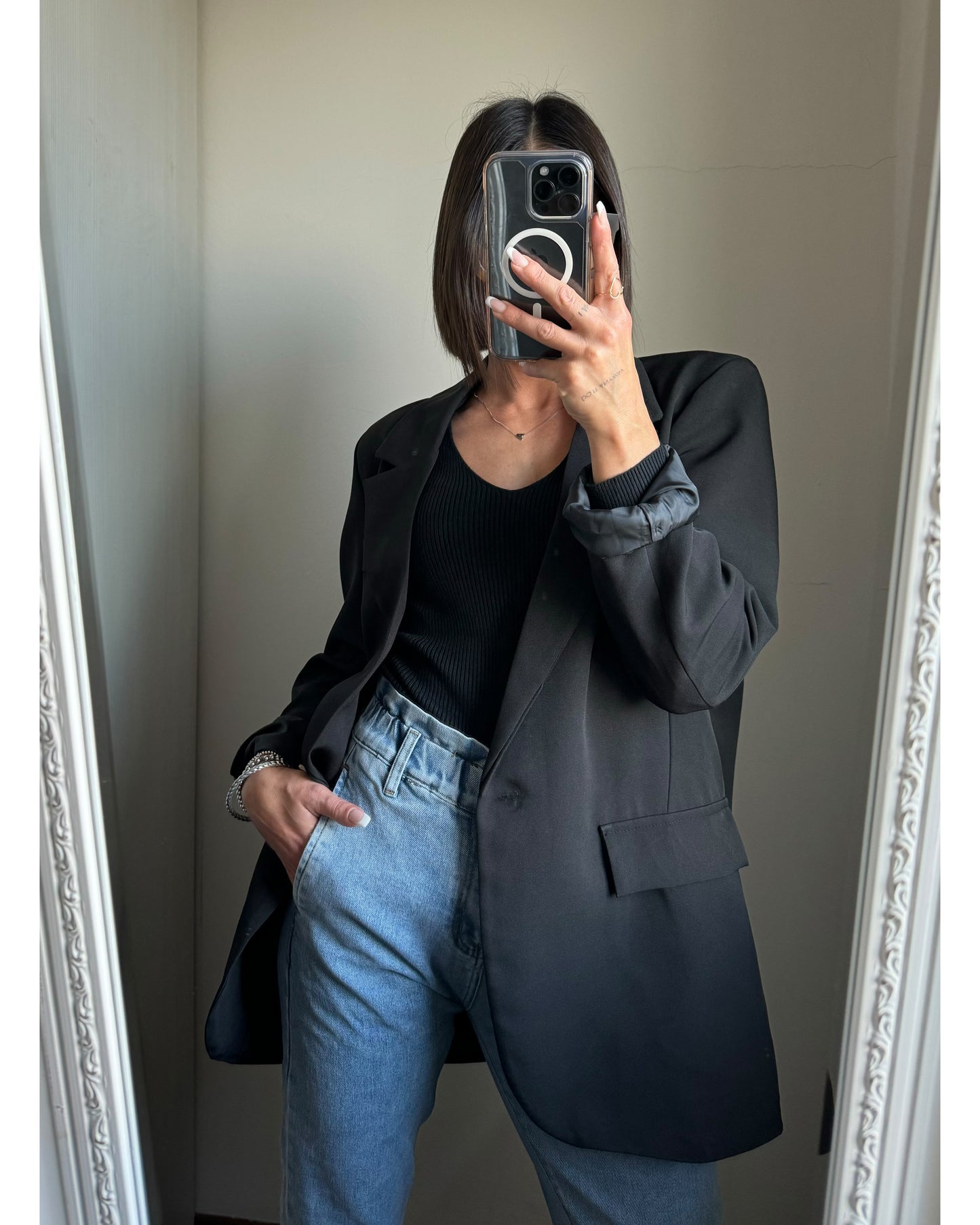 Blazer oversize black