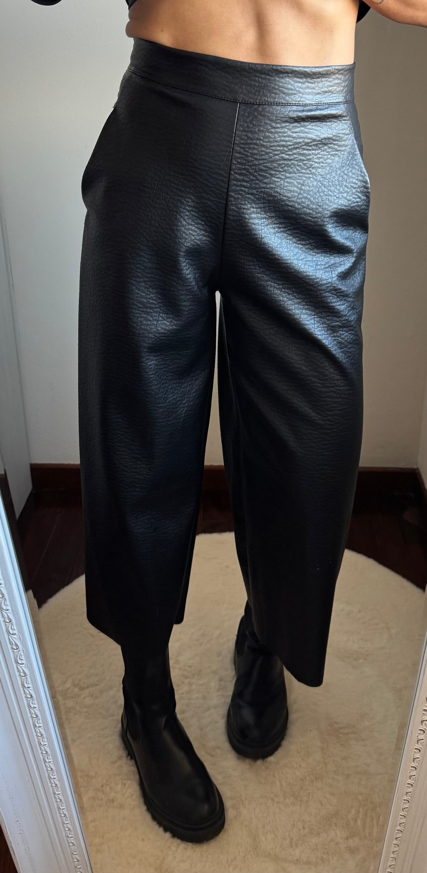 Pantalone ecopelle