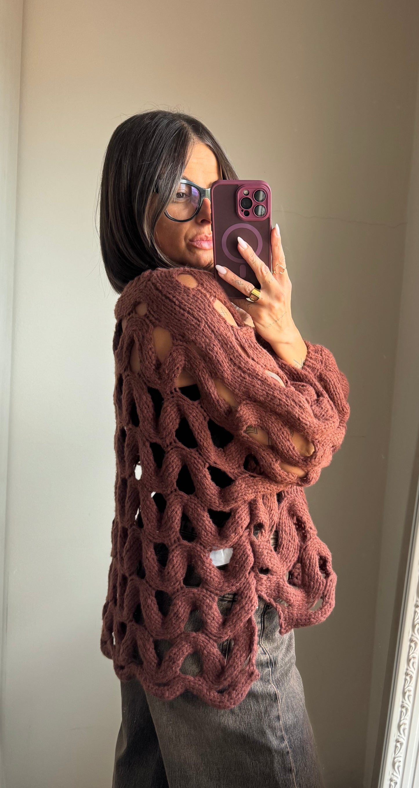 Pullover traforato Altamira