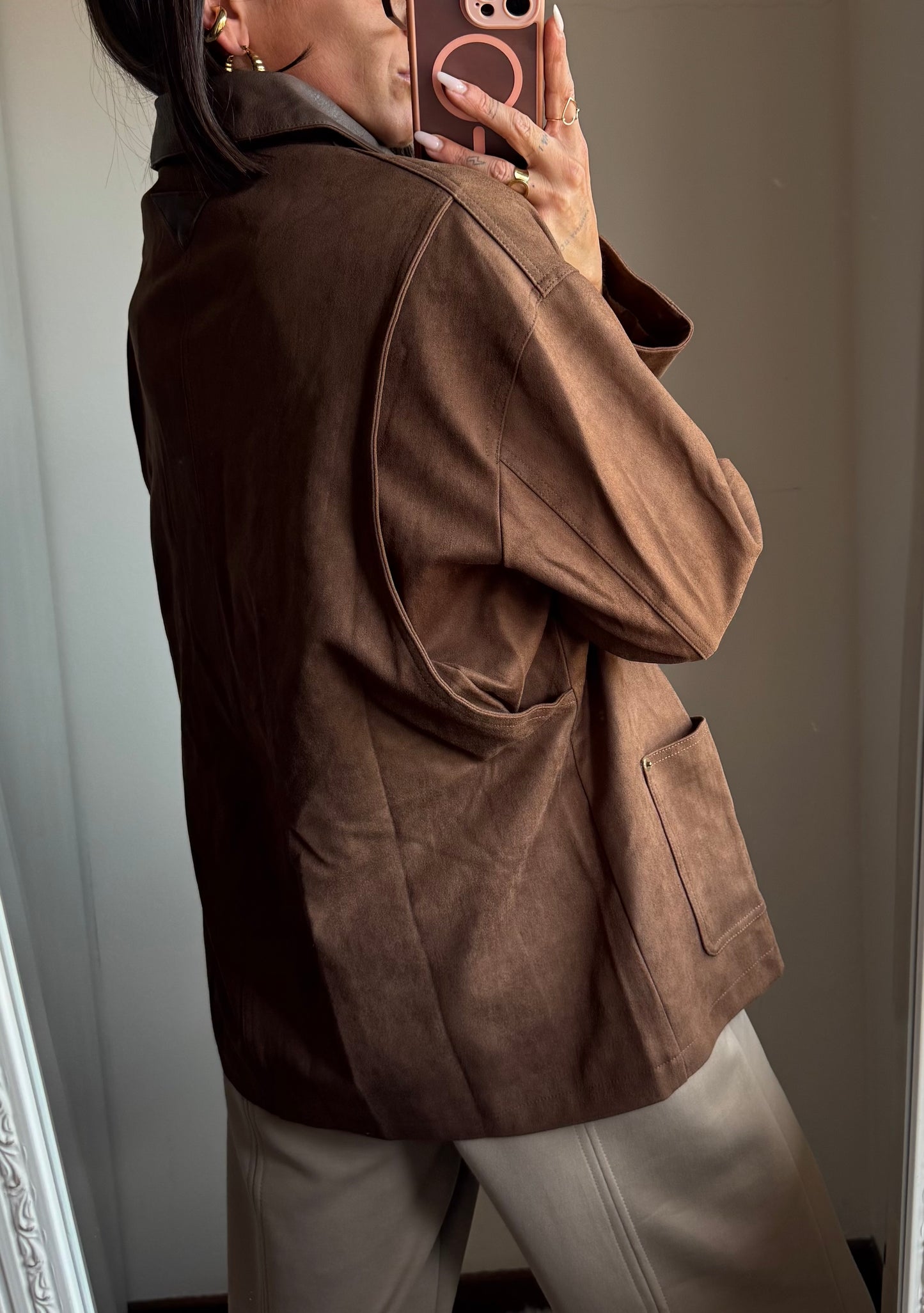 Giacca in suede