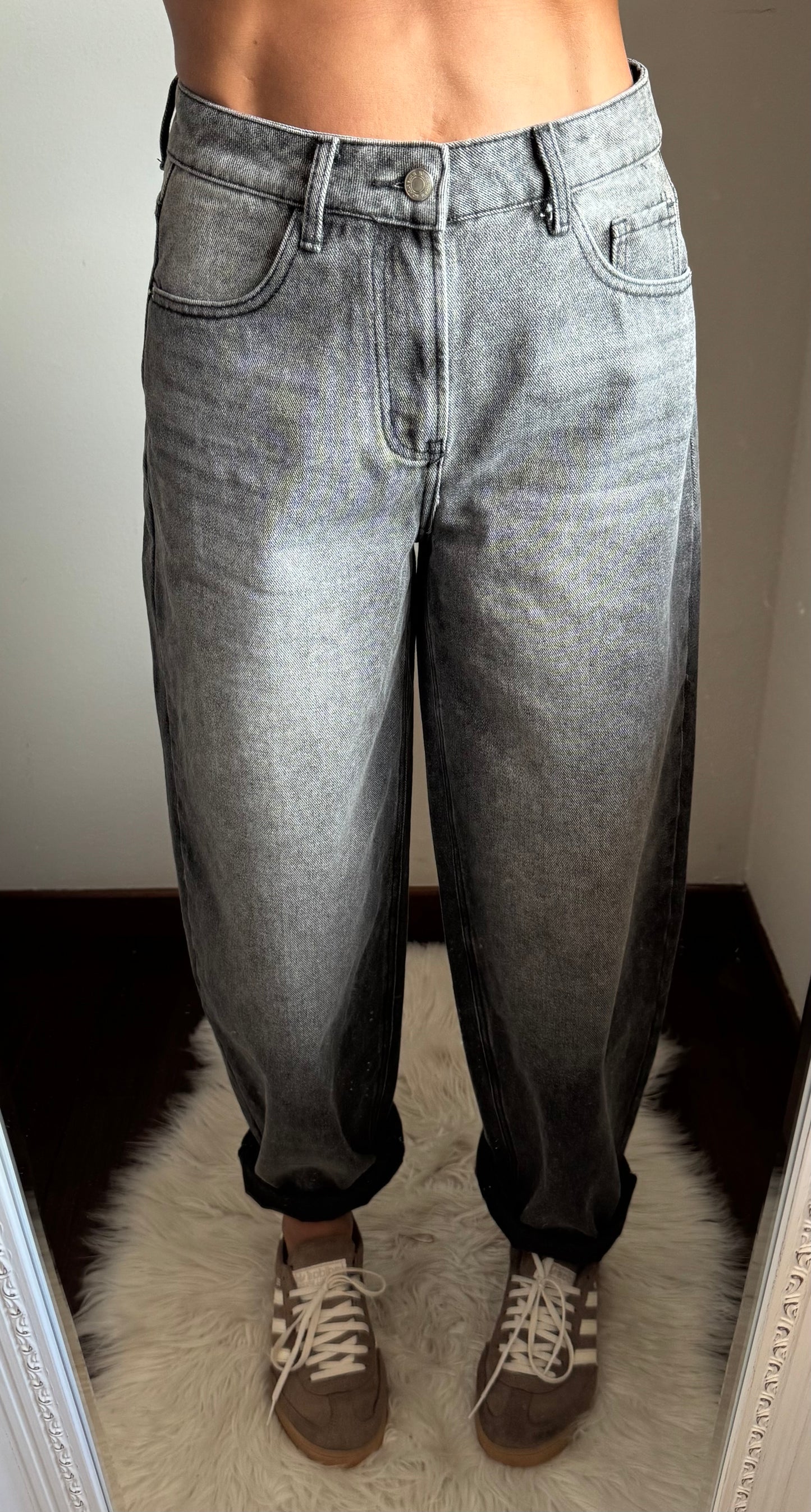 Jeans MOM FIT BLACK