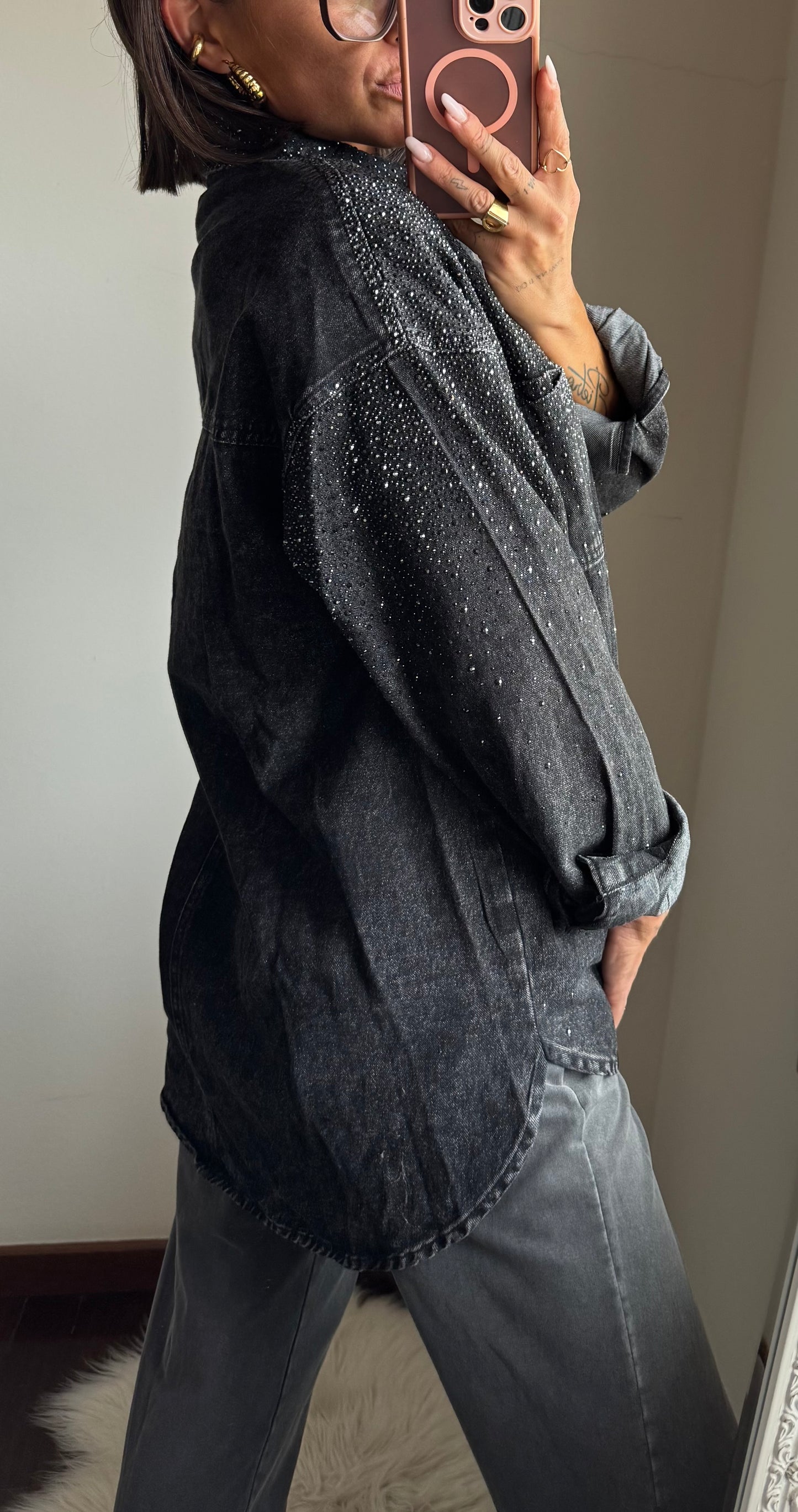 Giacca over strass