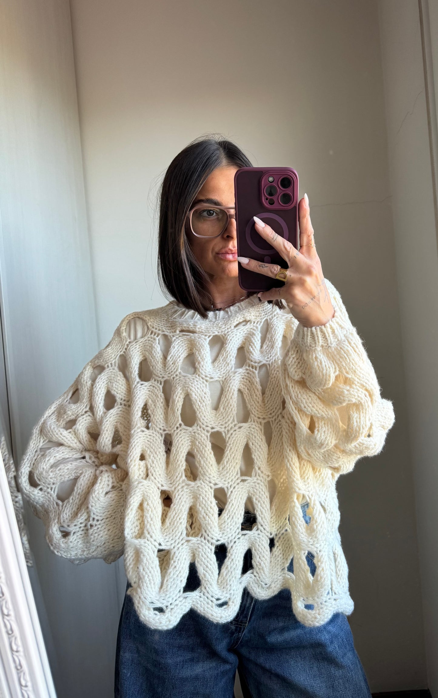 Pullover traforato Altamira