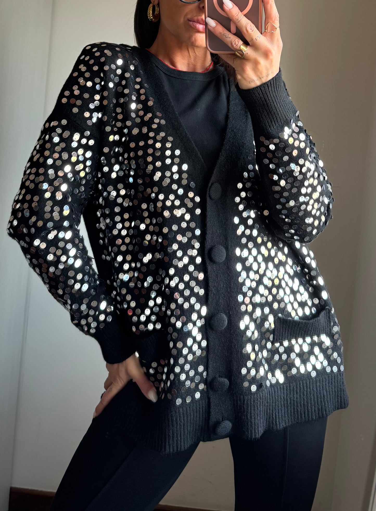Cardigan paillettes