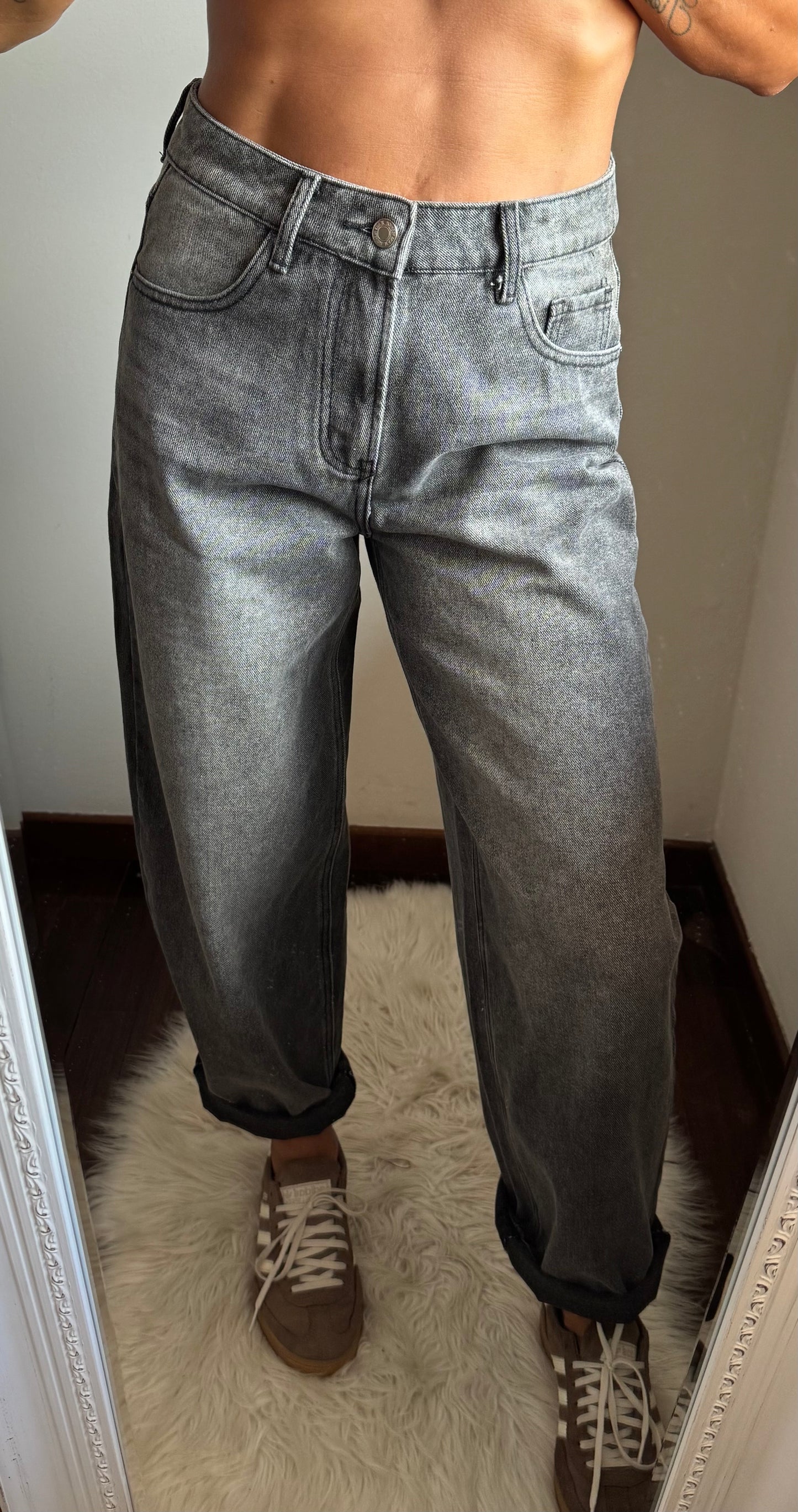 Jeans MOM FIT BLACK