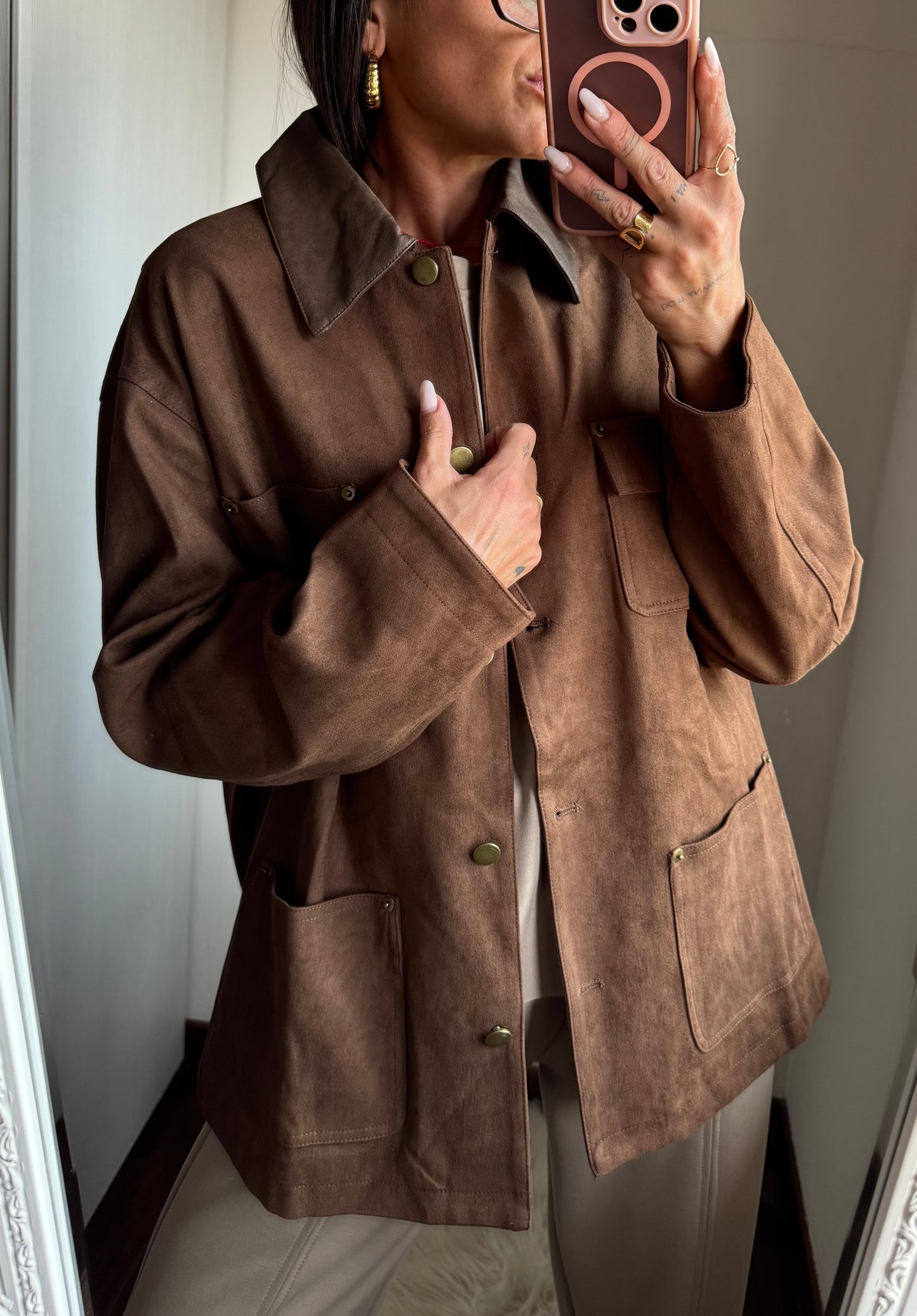 Giacca in suede