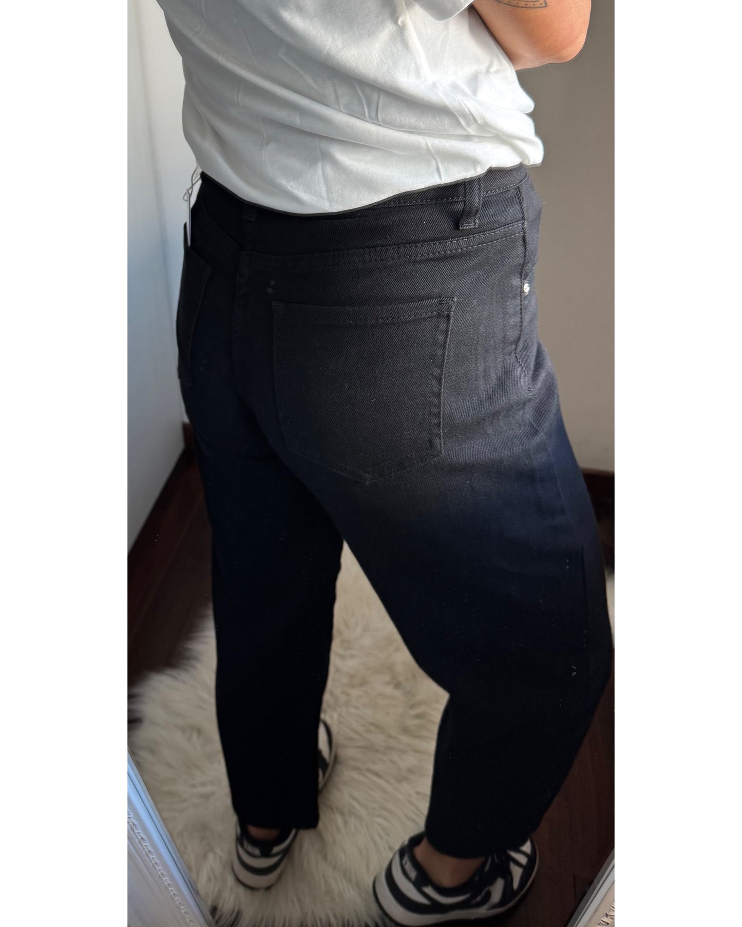 Jeans MOM nero