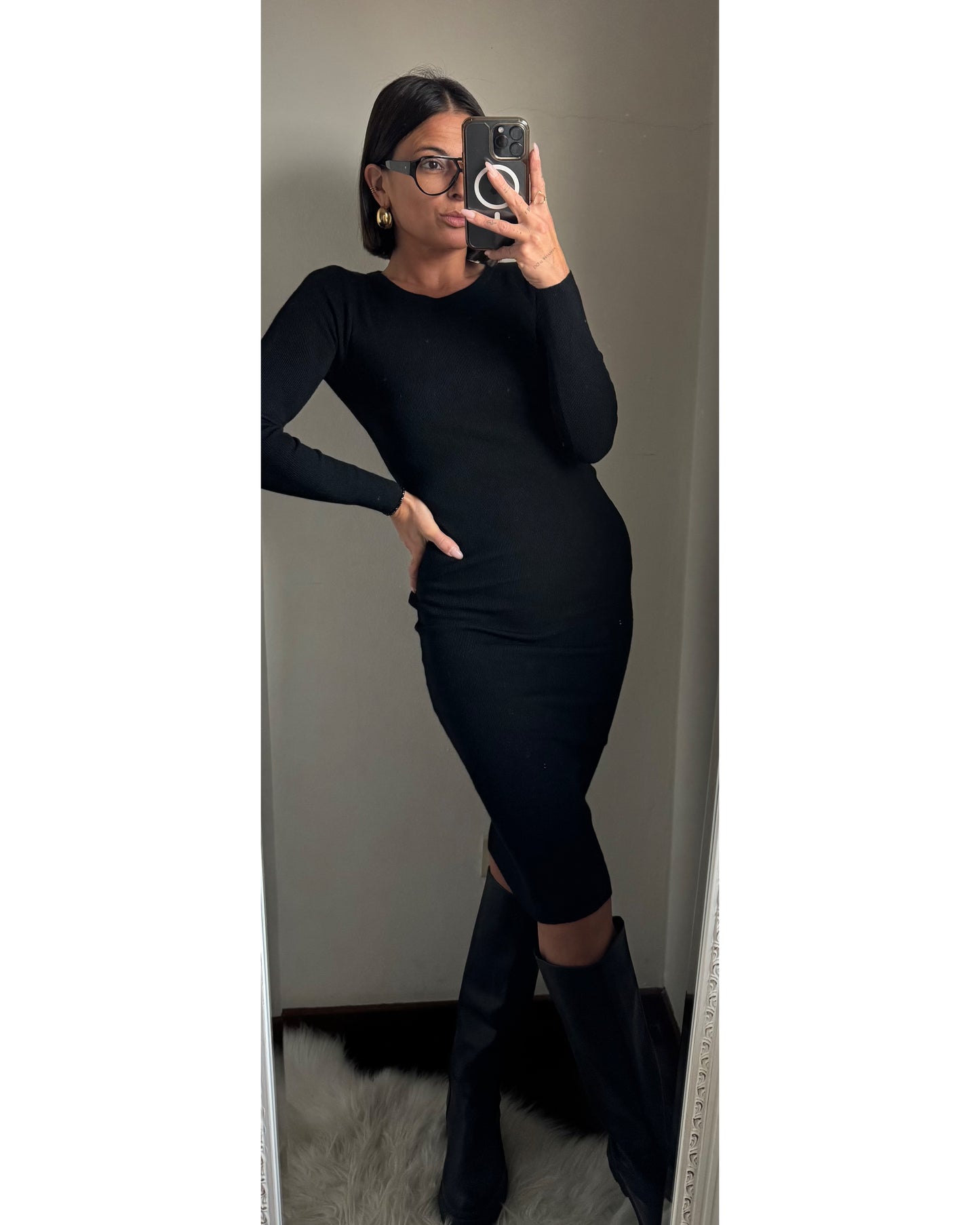 Abito a tubino in maglia