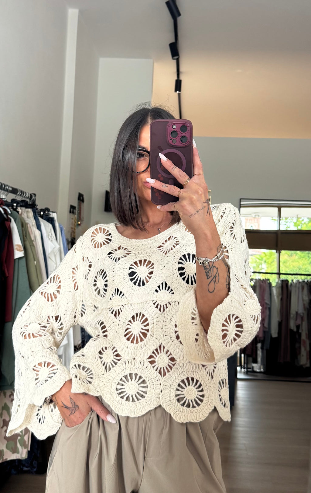 Maglia in crochet