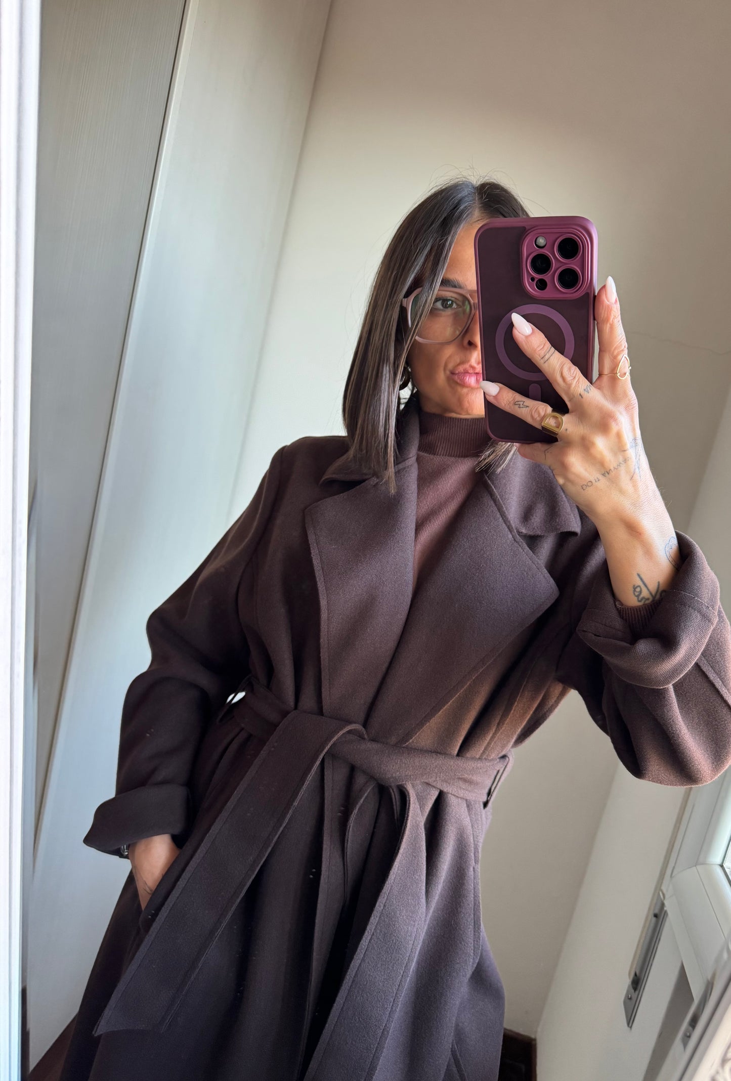 Cappotto in panno TWO WAY