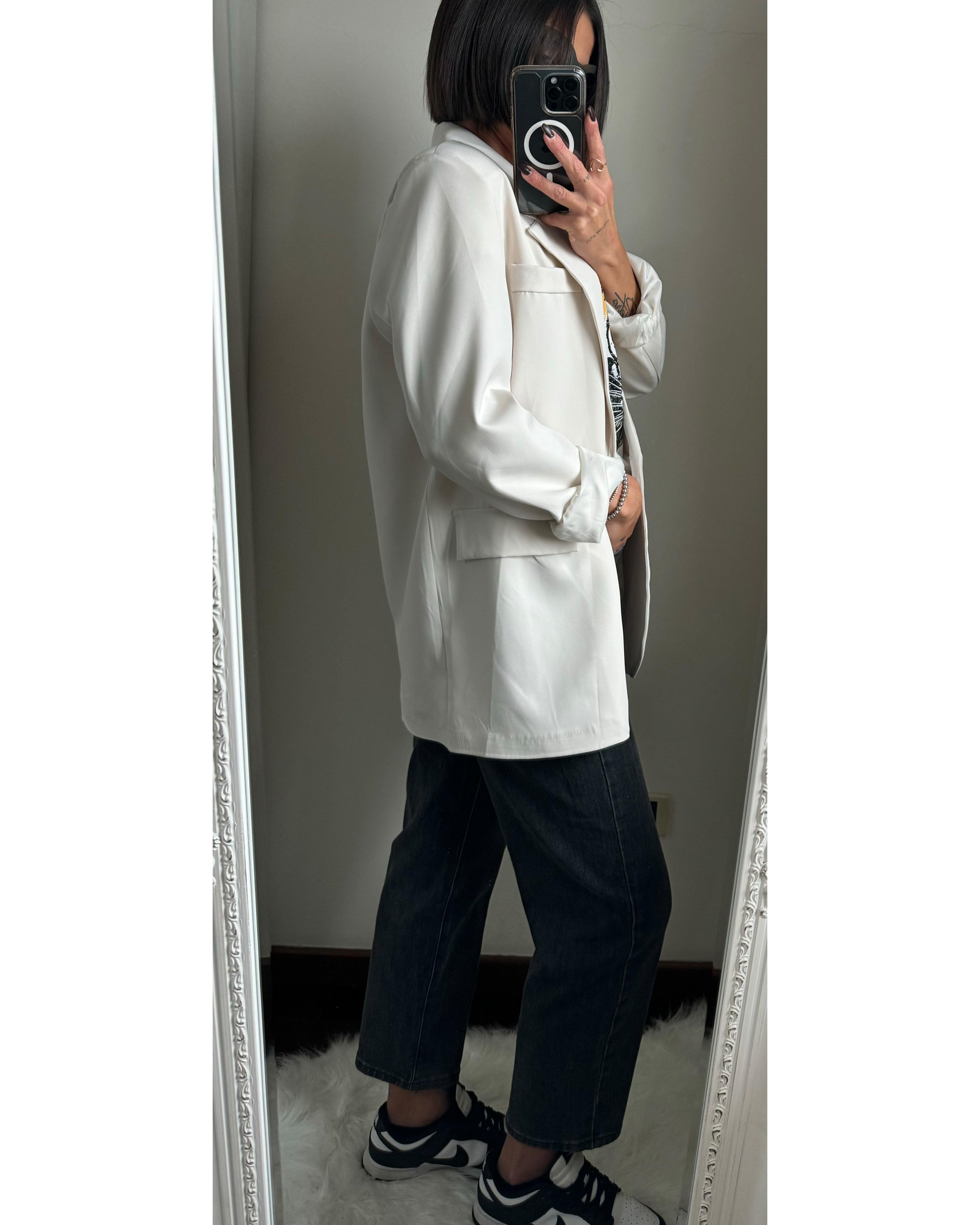 Blazer oversize cream