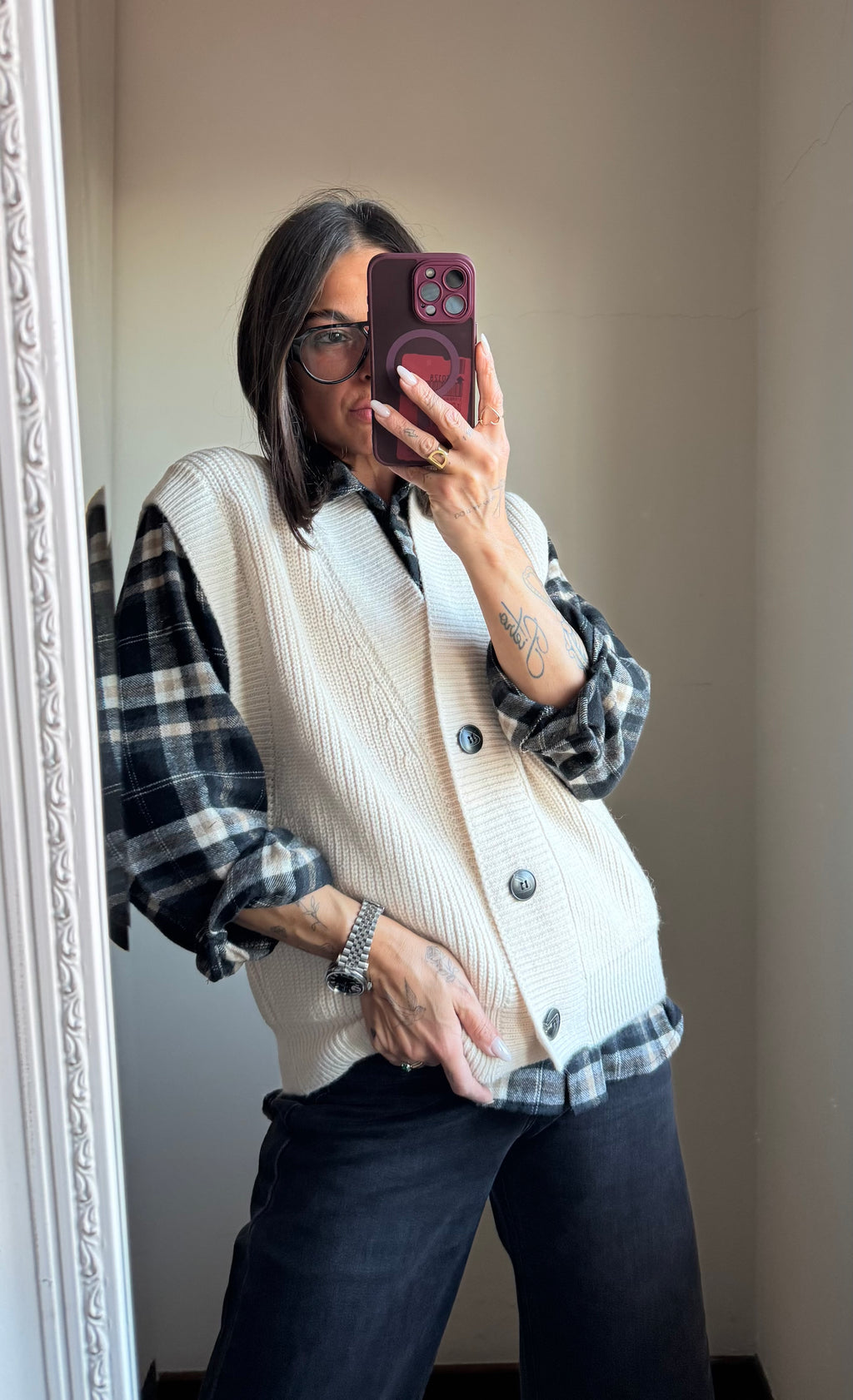 Gilet in maglia Lumina