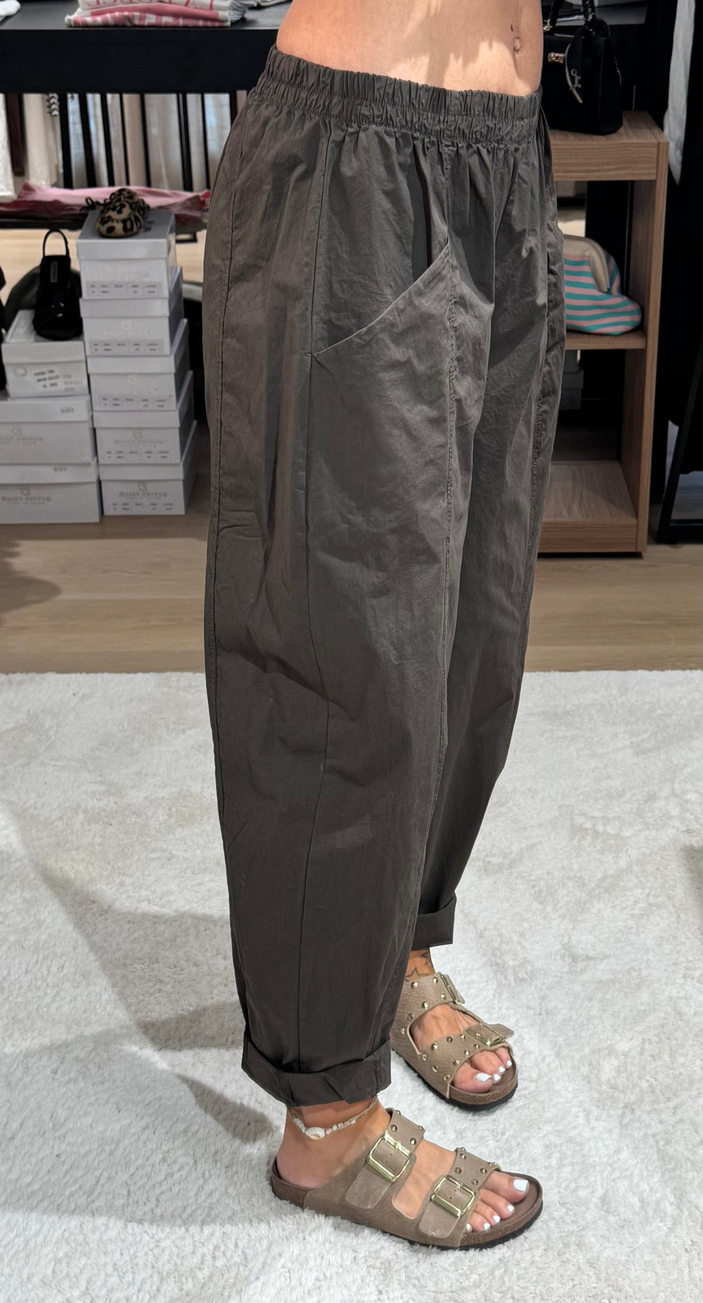 Pantalone balloon cotone