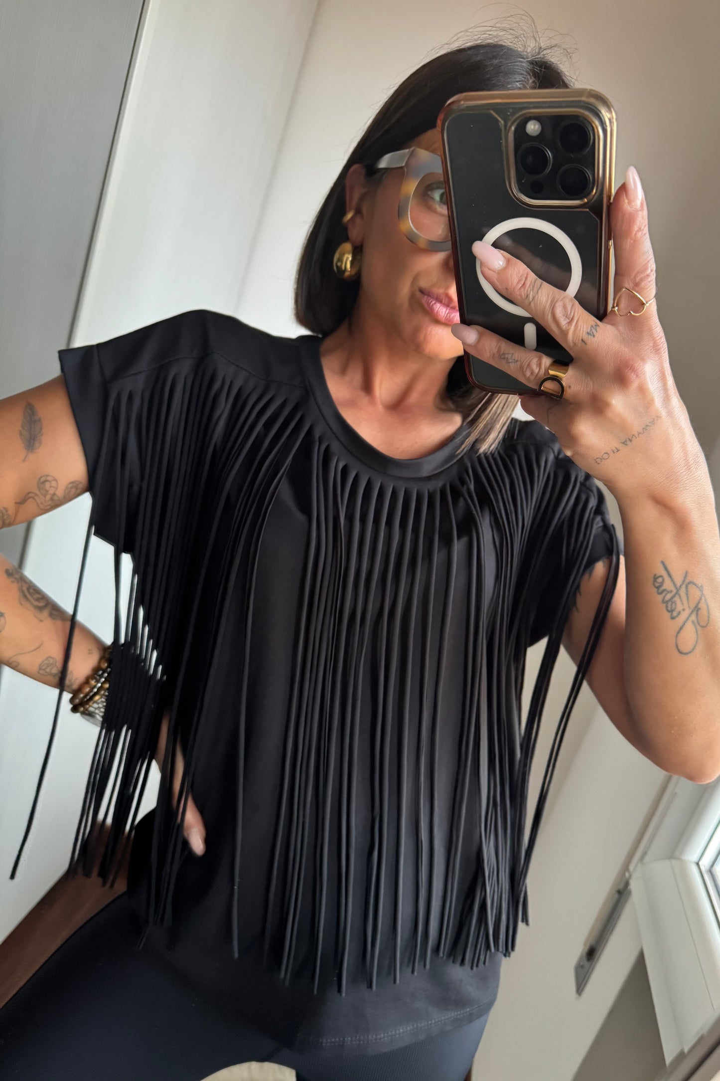 T-shirt frange