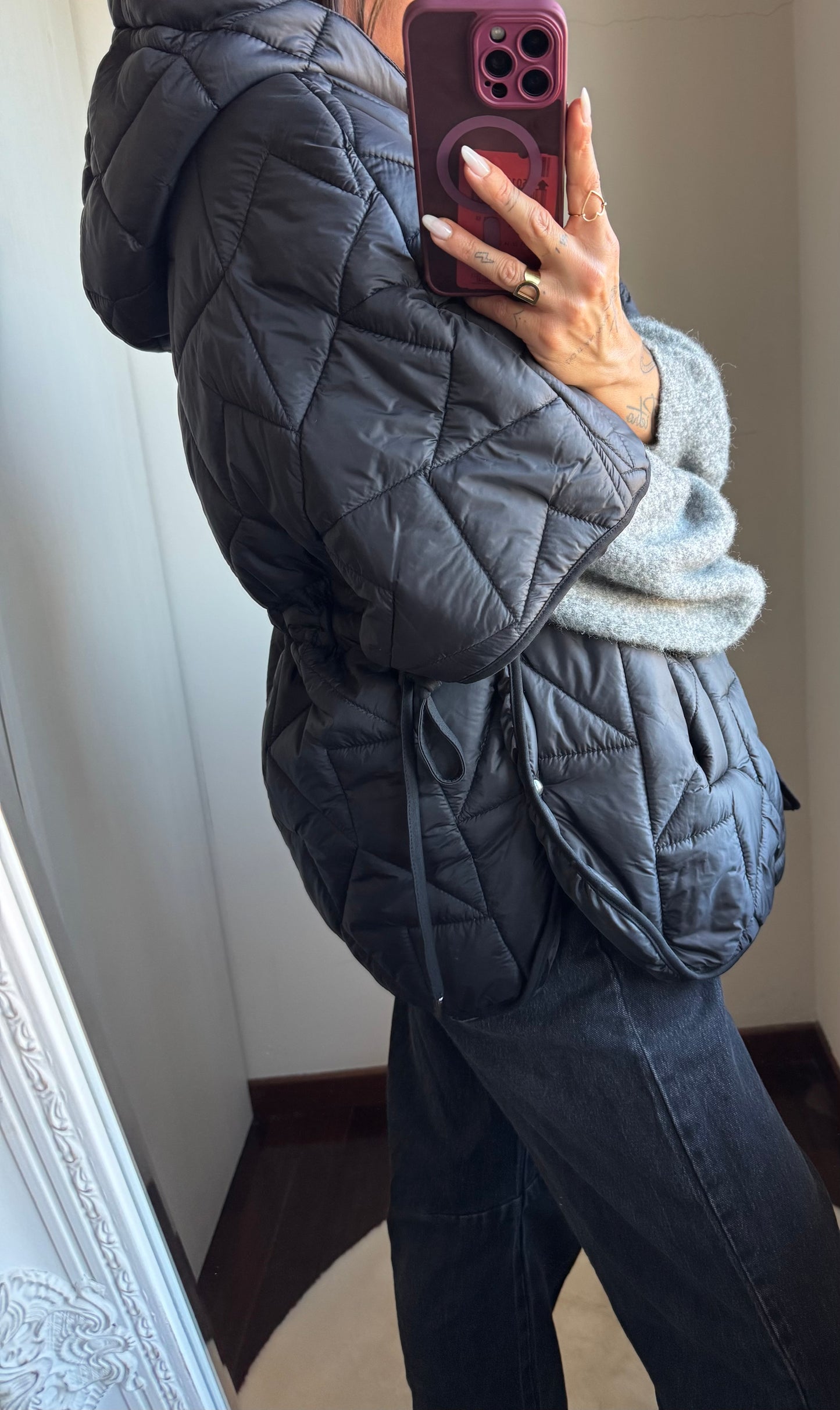 Giacca trapuntata mezza manica