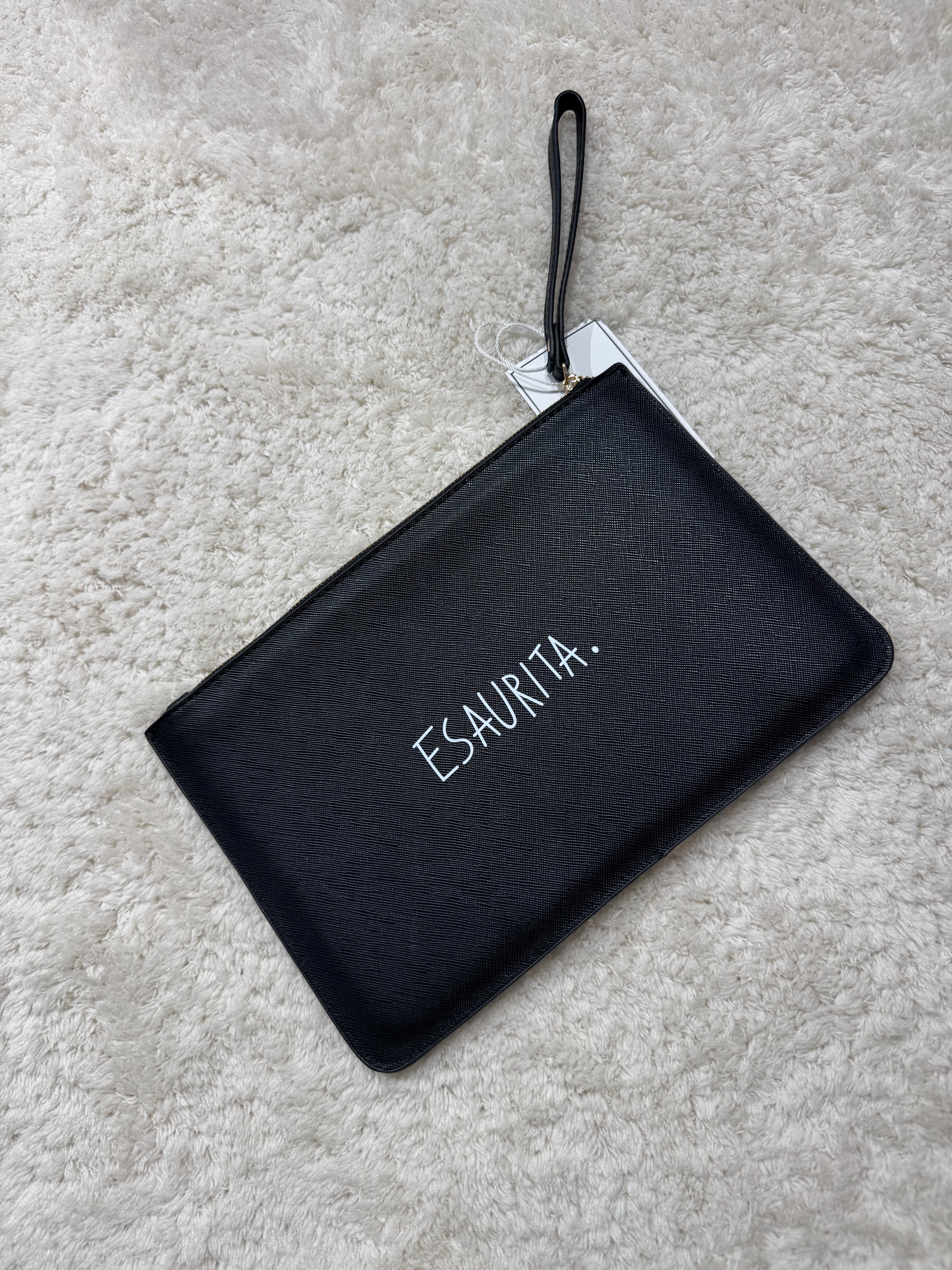 Pochette con scritta
