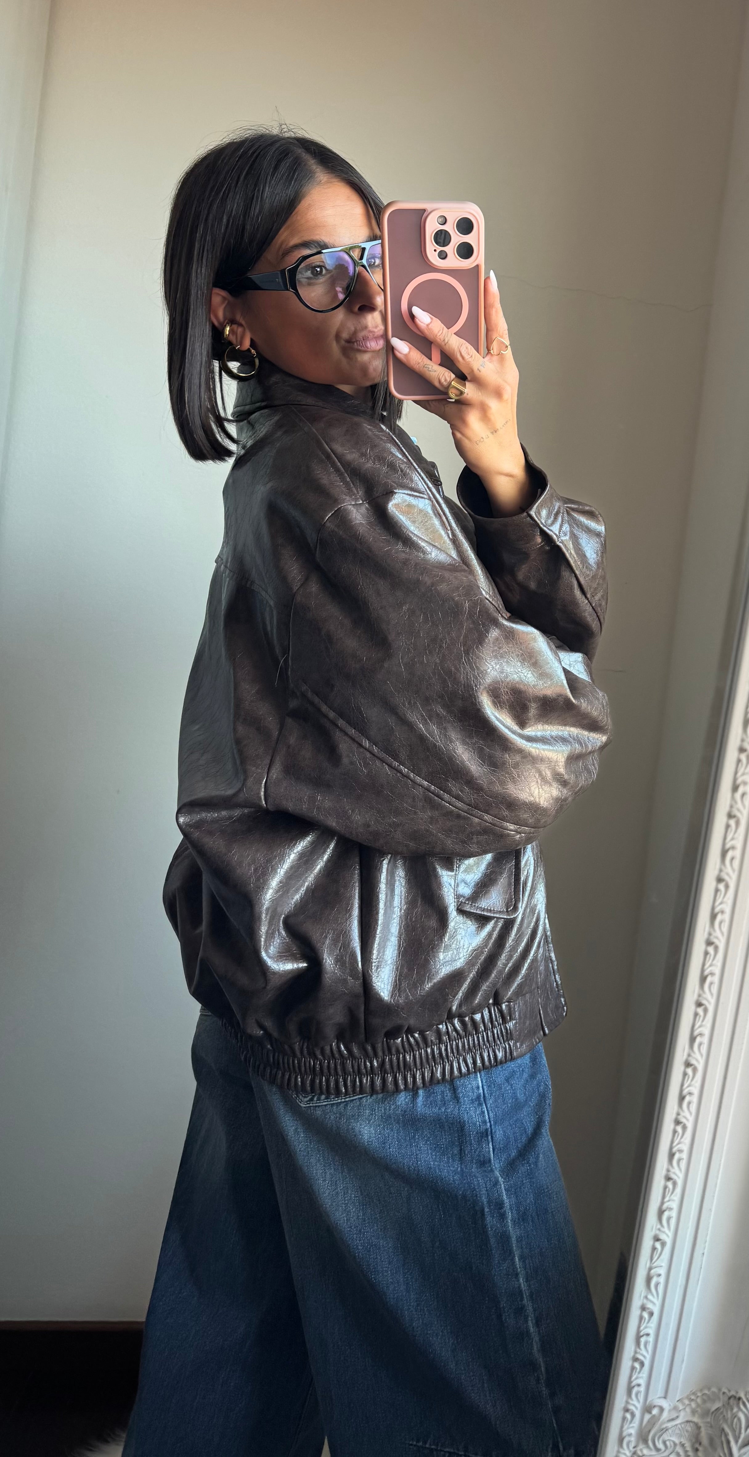 Bomber ecopelle Lumina