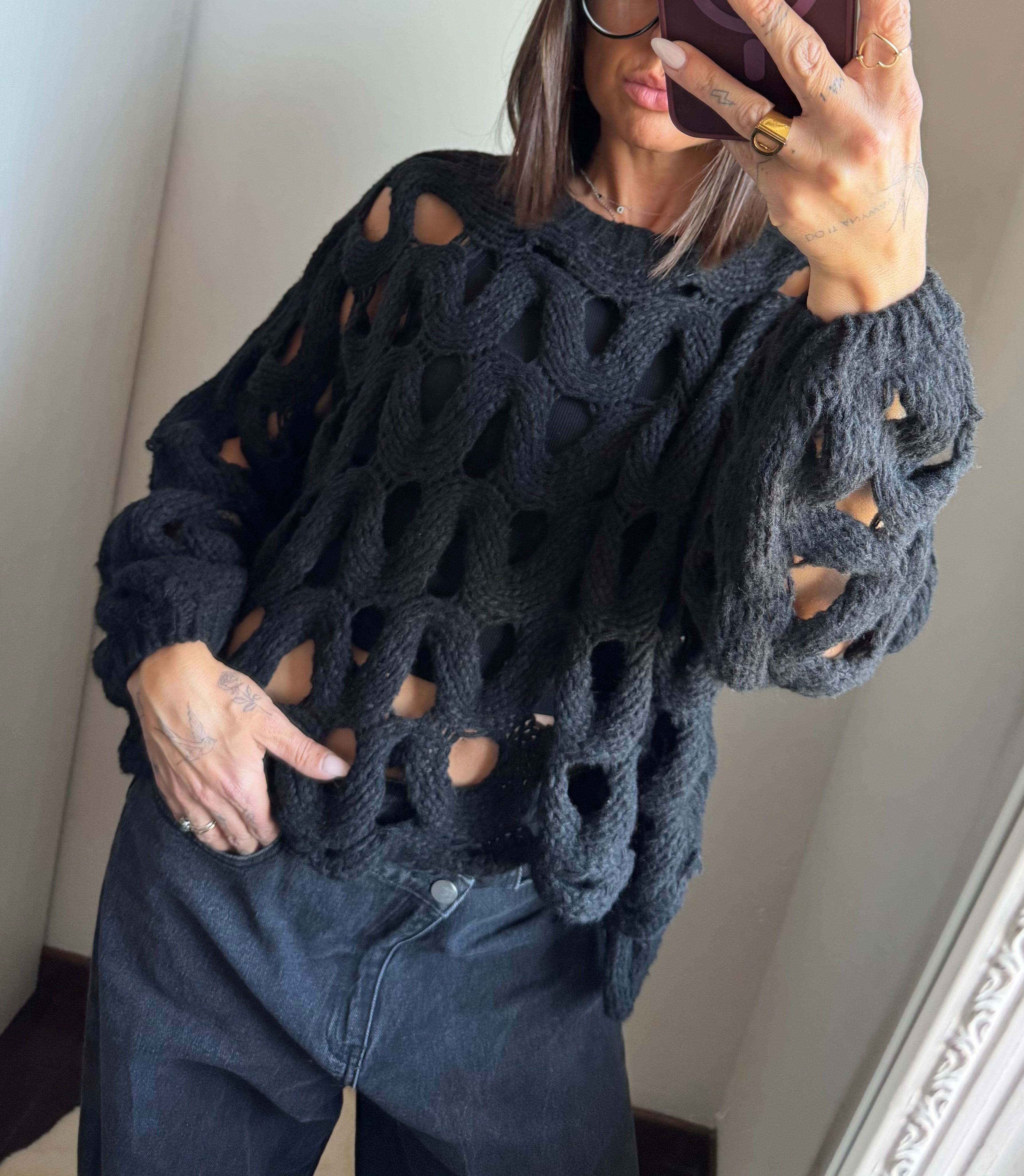 Pullover traforato Altamira