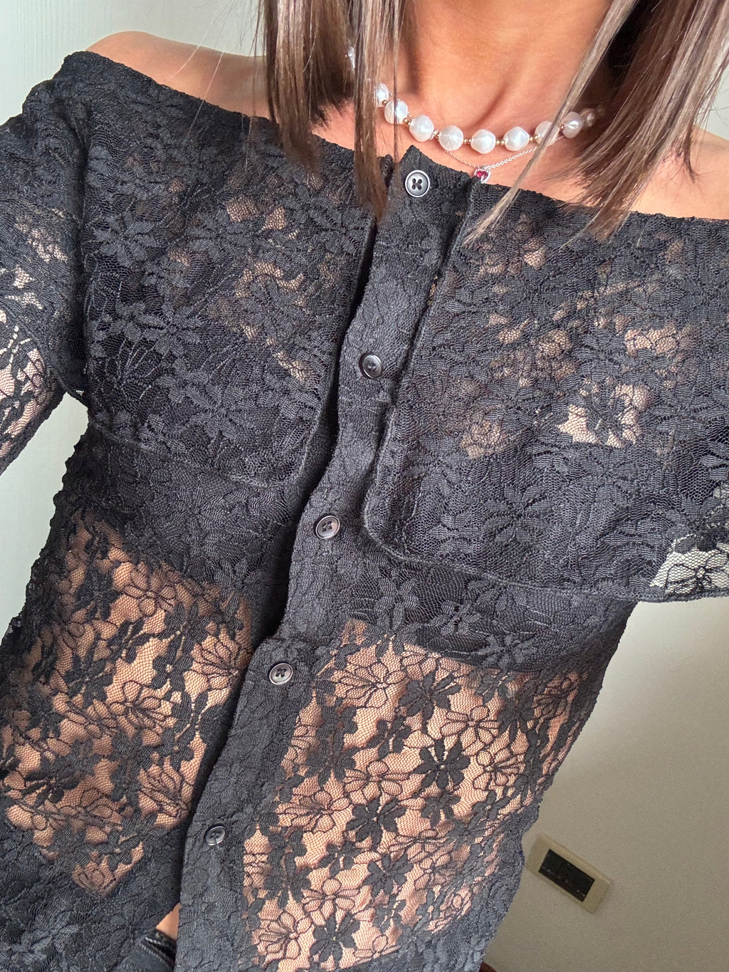 Blusa in pizzo Lumina