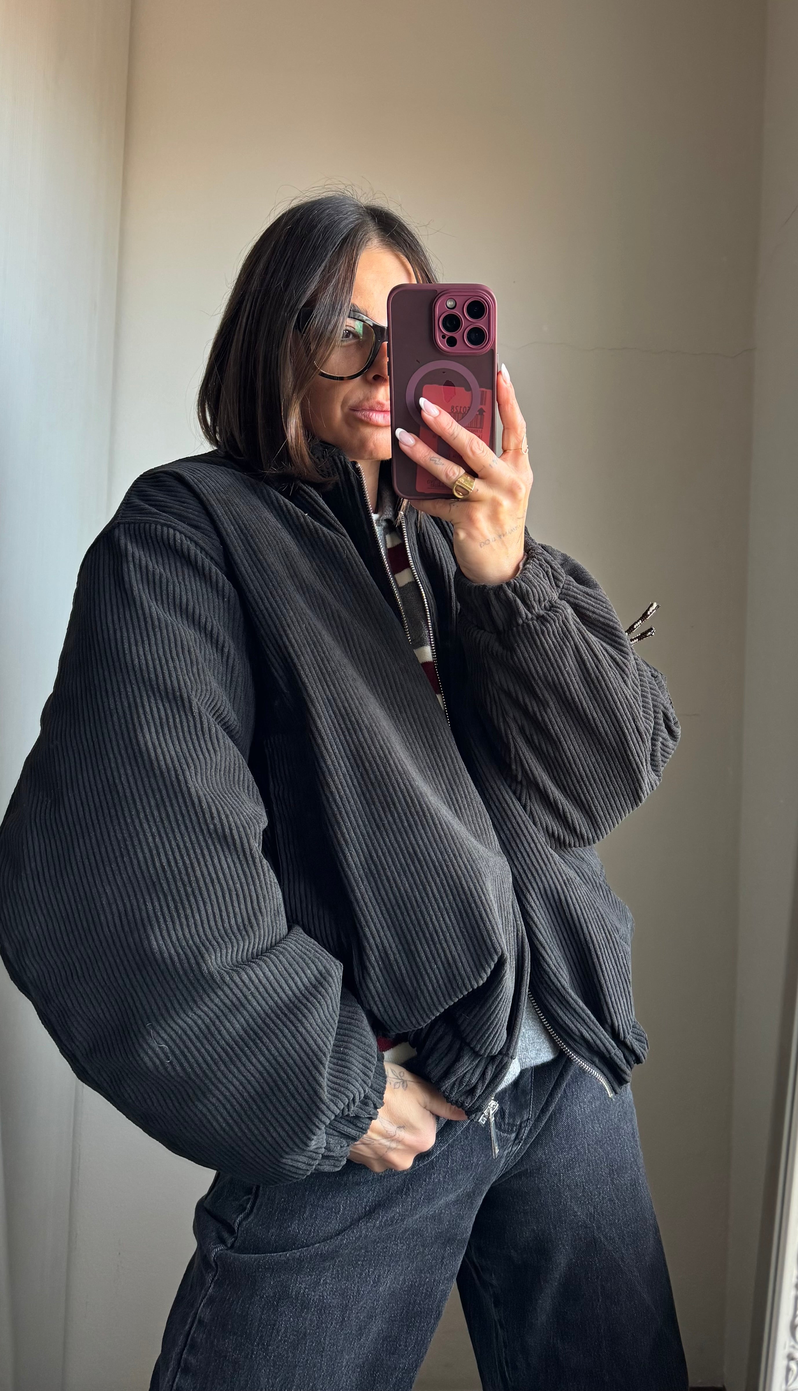 Bomber velluto Lumina