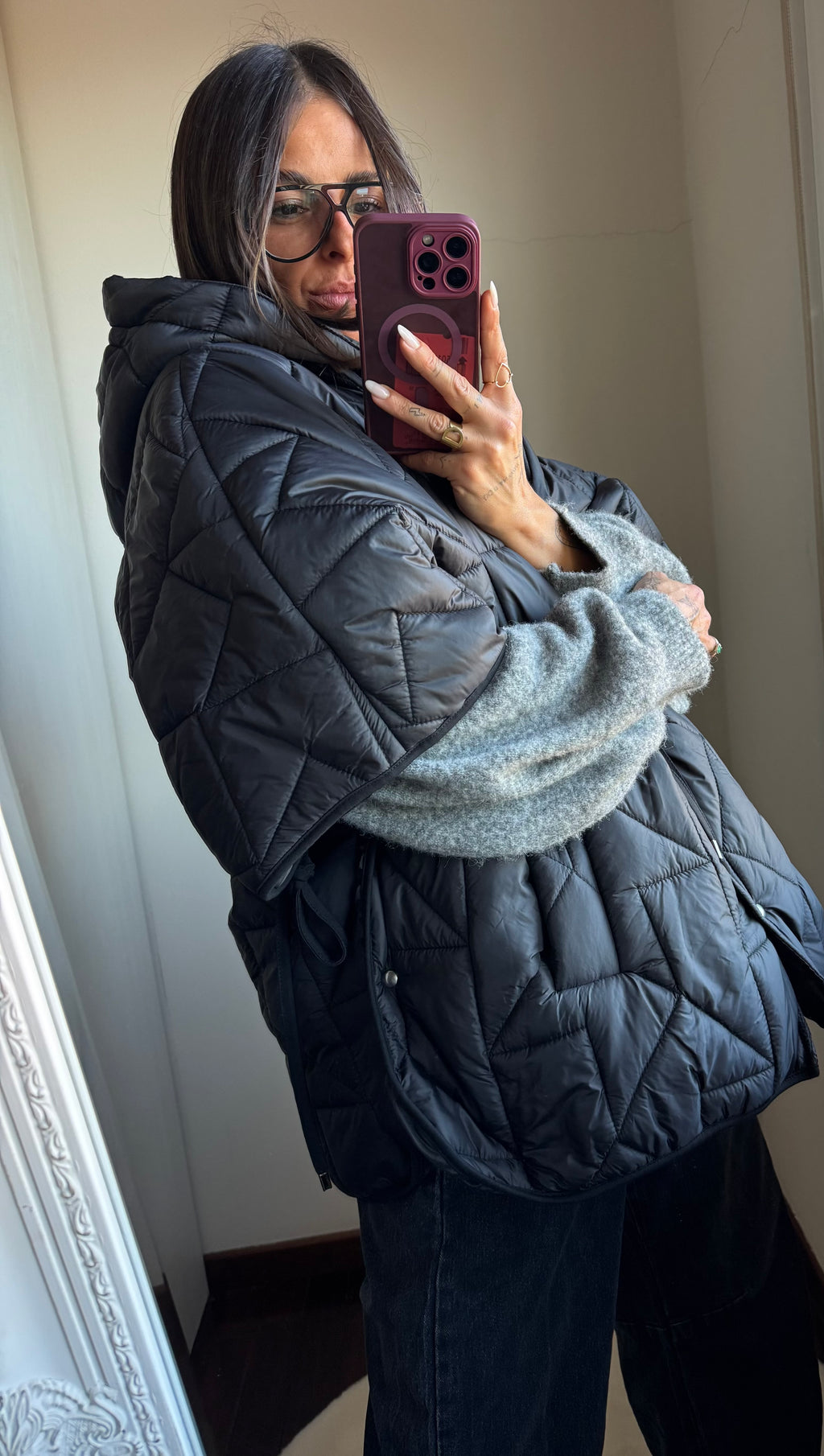 Giacca trapuntata mezza manica