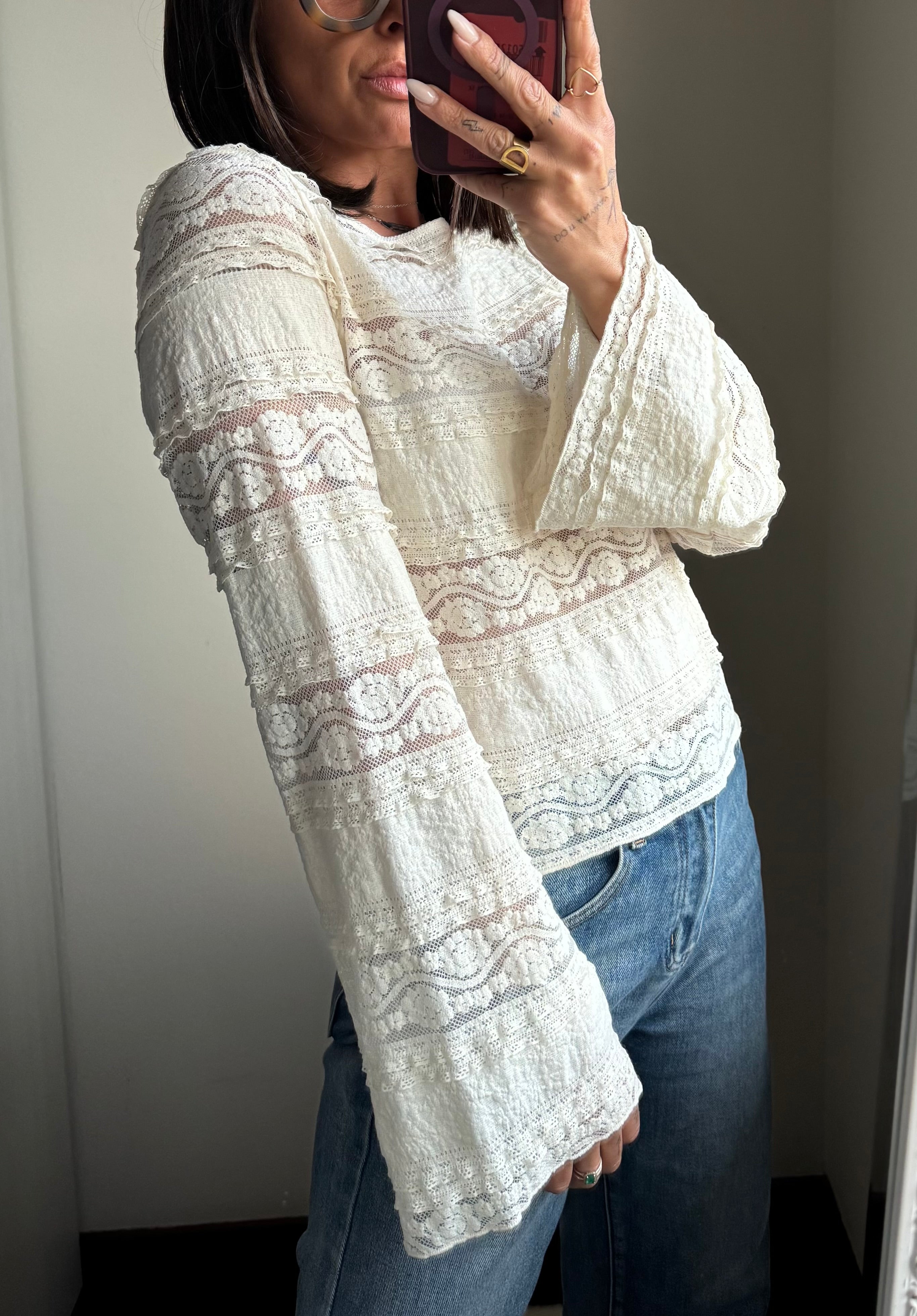 Maglia sottogiacca pizzo