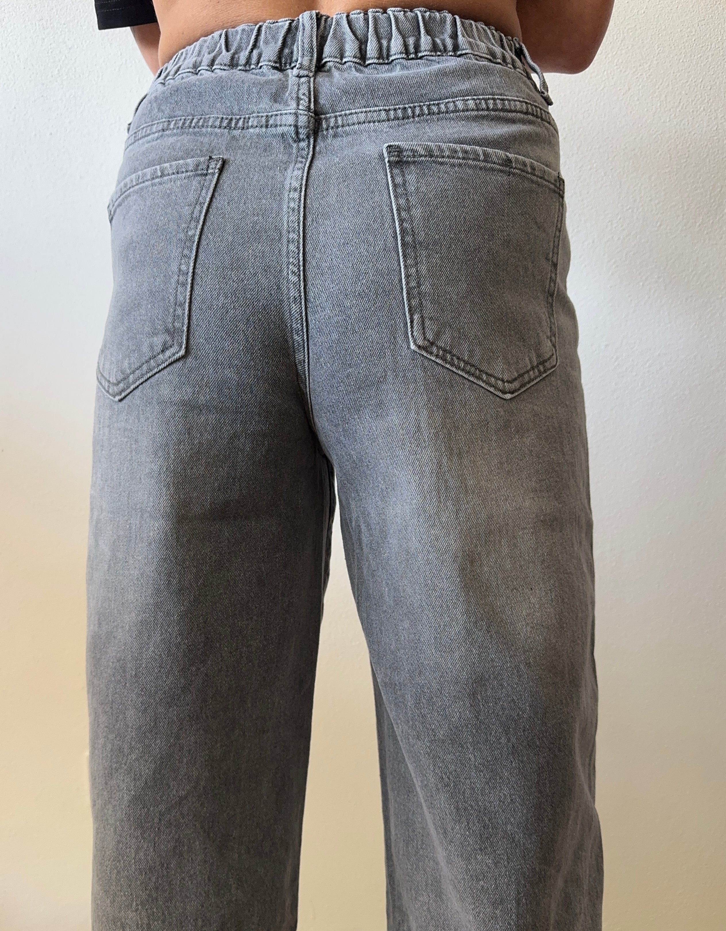 Jeans MOMFIT c/elastico GRIGIO