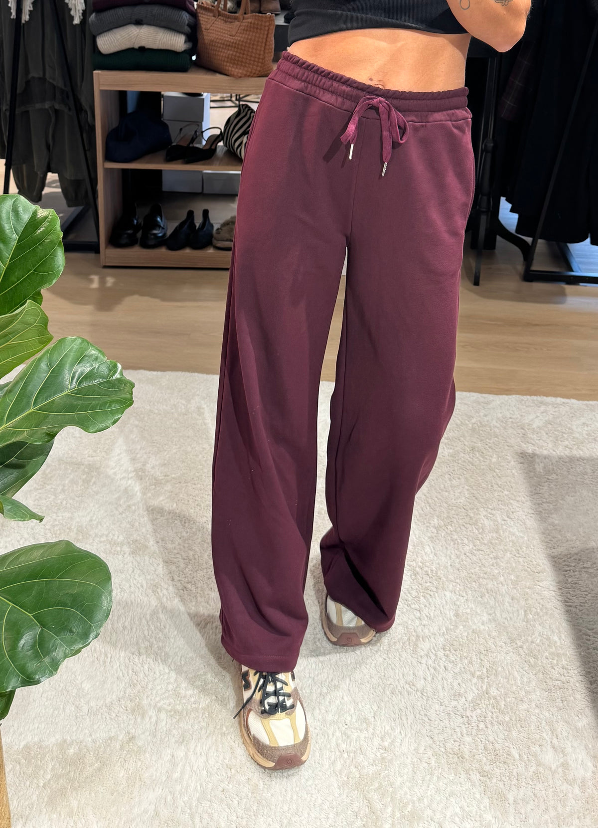 Pantalone jogger wide leg
