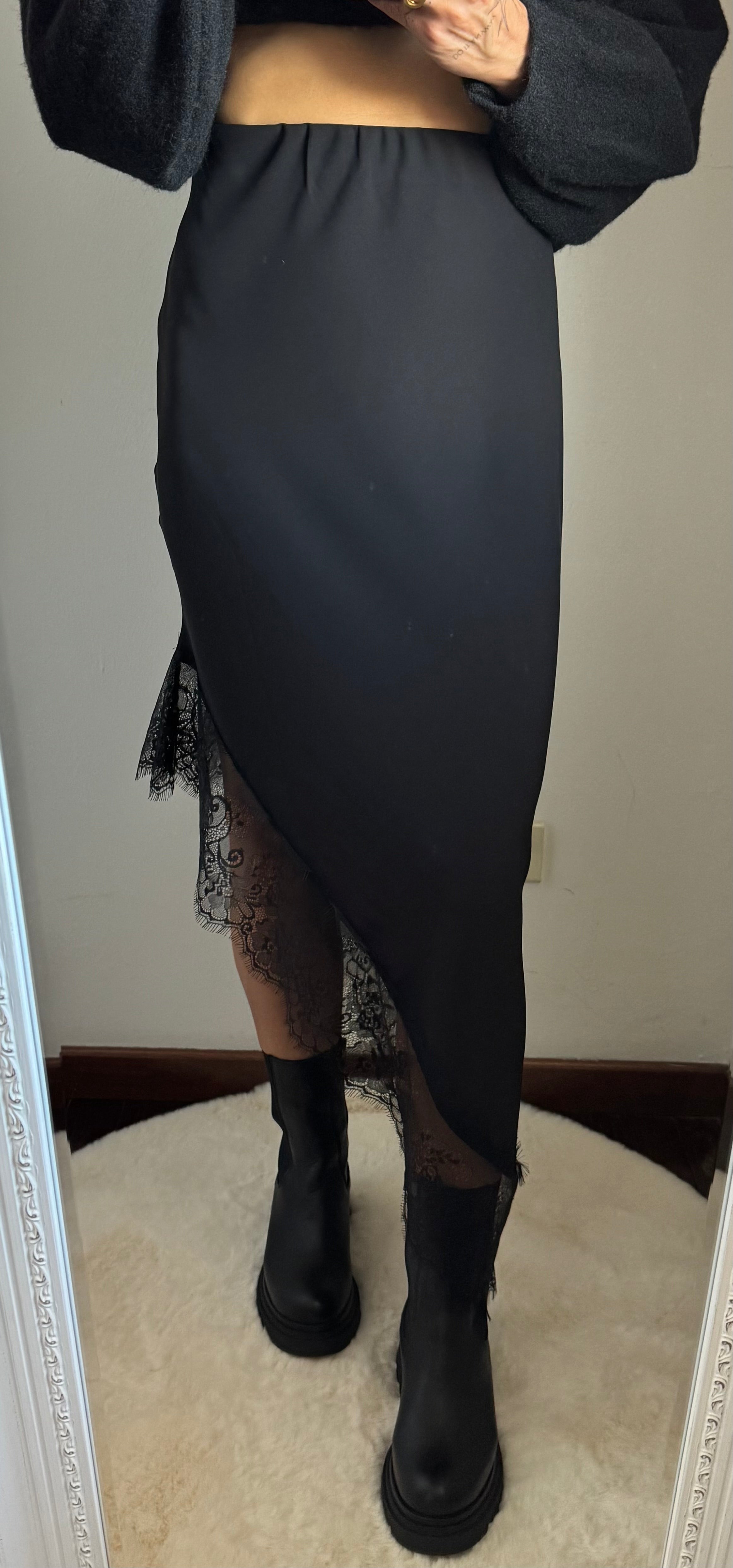 Gonna pizzo asimmetrica