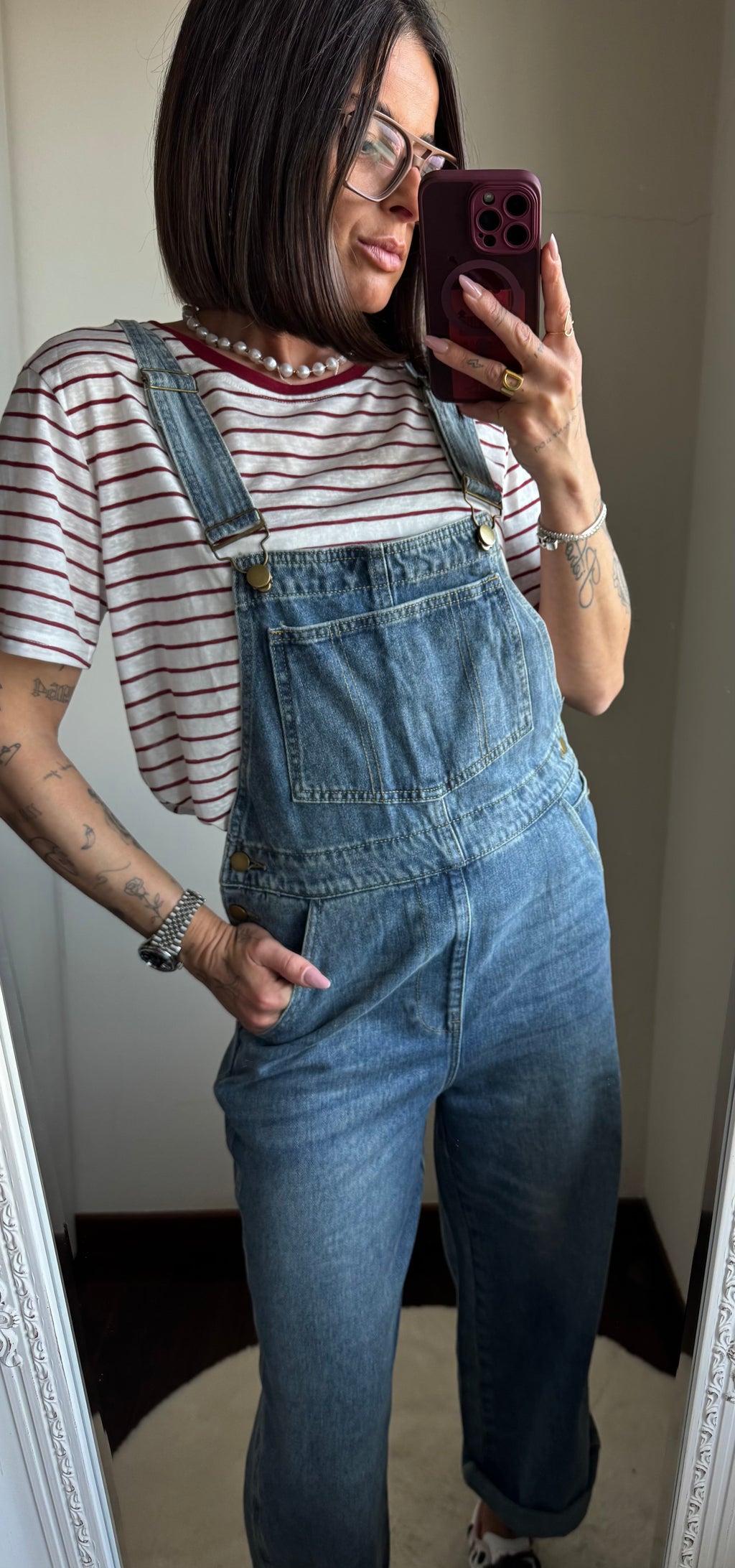 Salopette in denim
