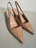 Slingback vernice nude by Divine Follie