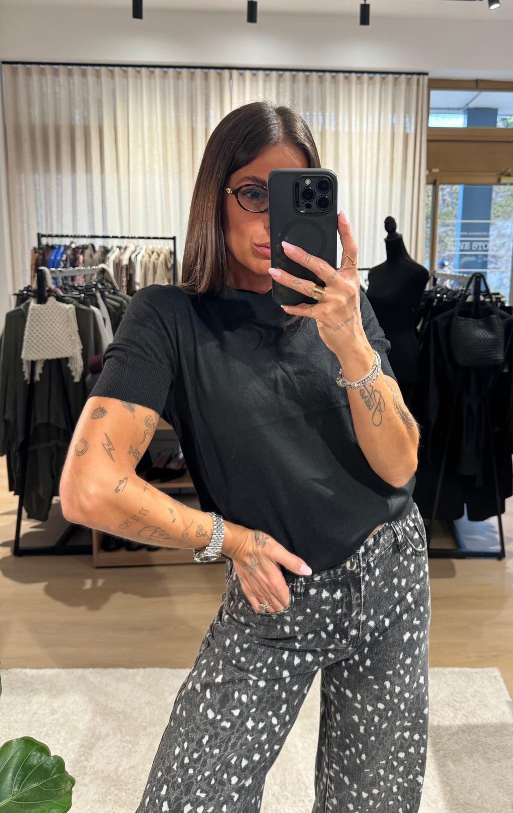 Maglia in filo mezza manica