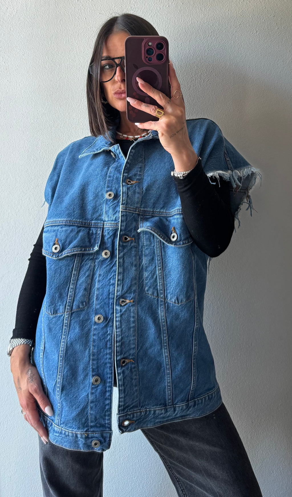 Gilet denim over ALTAMIRA