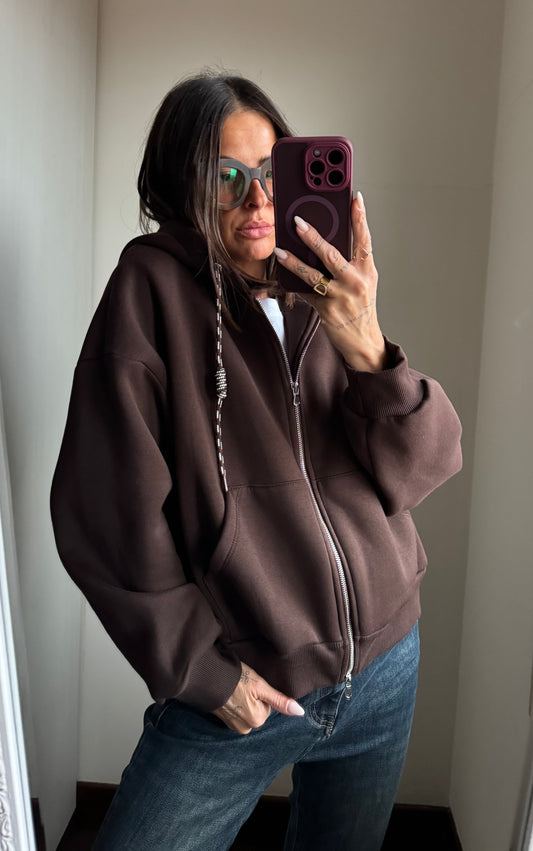 Felpa con zip Lumina