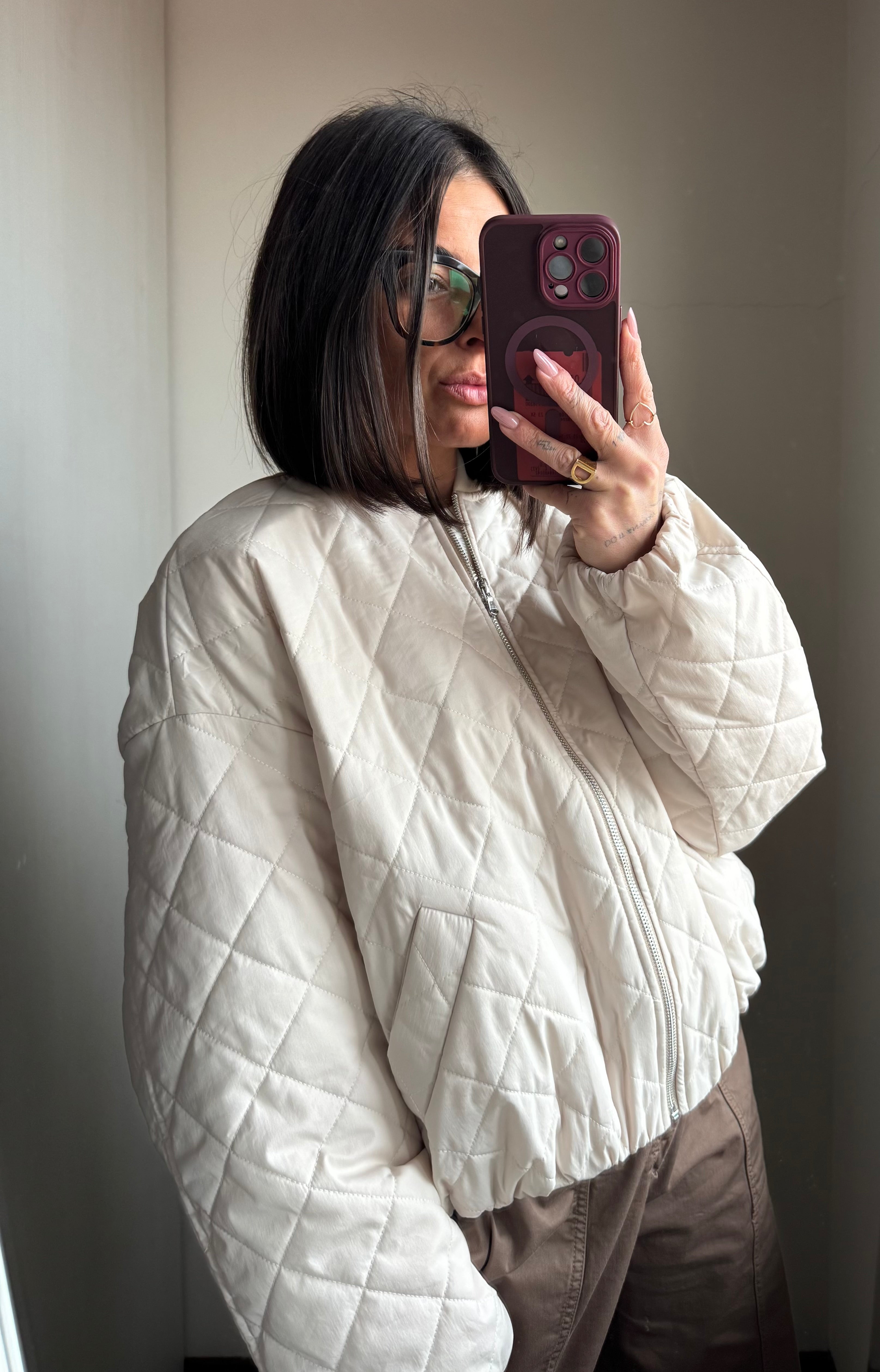 Bomber trapuntato Lumina