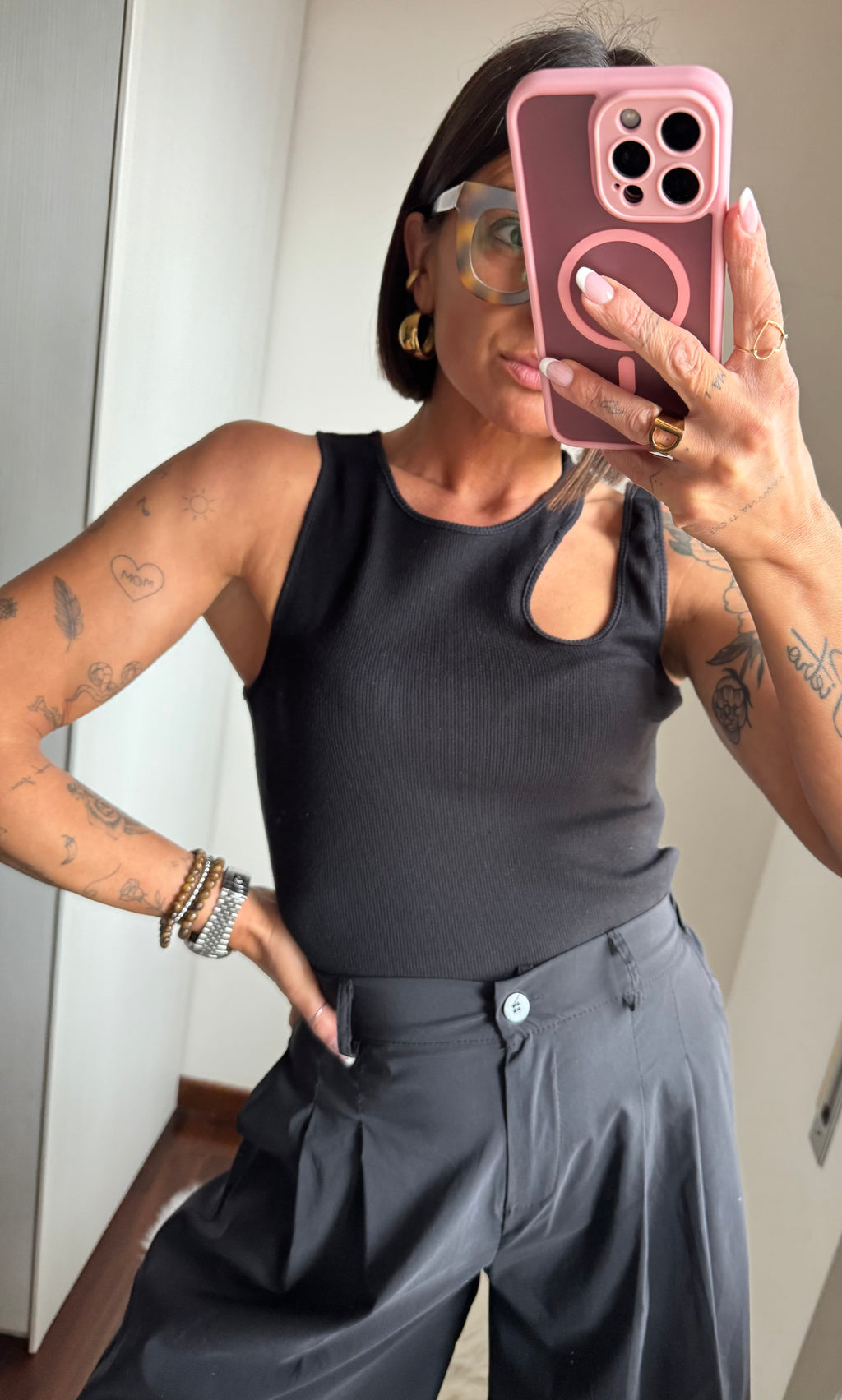 Canotta con cut-out Lumina