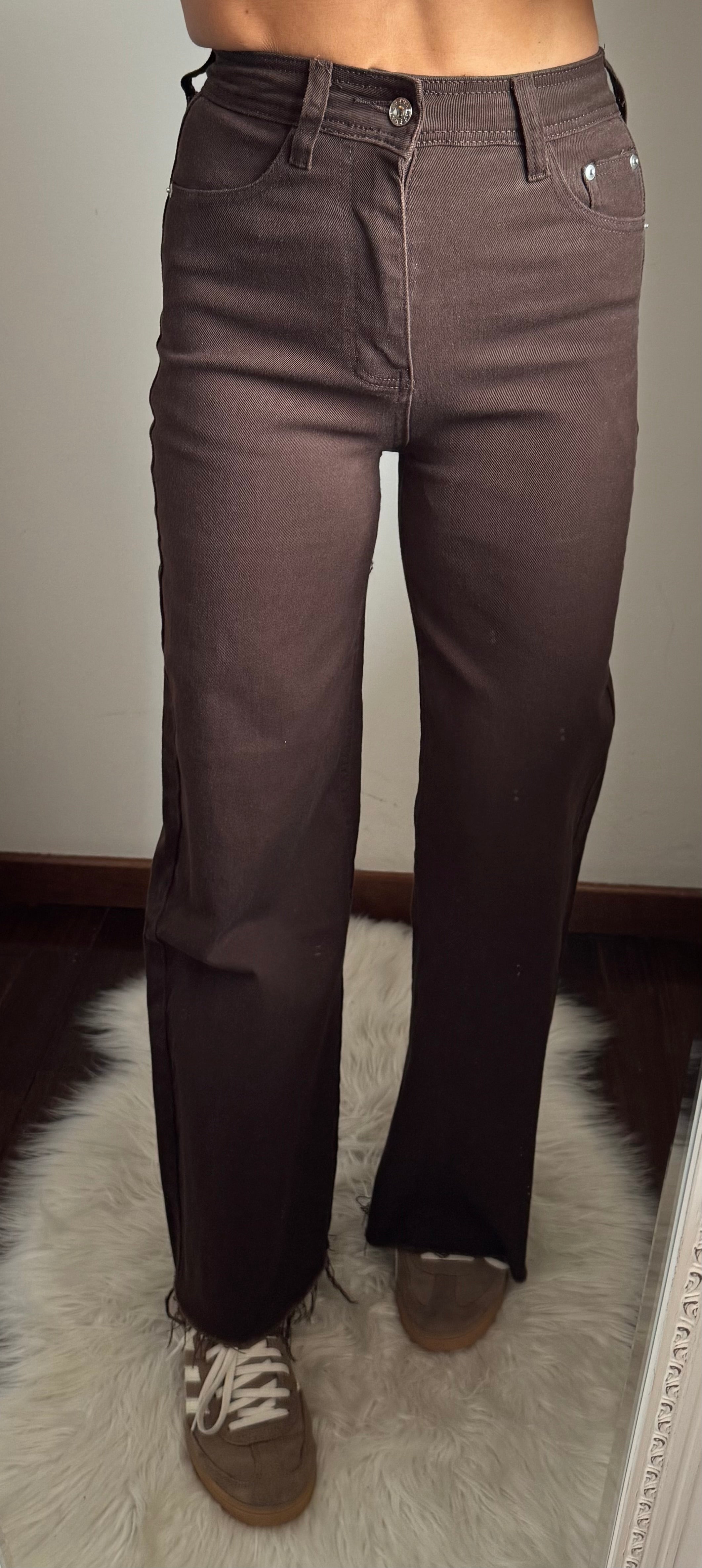 Jeans palazzo CHOCOLATE