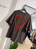 T-shirt cuore pizzo