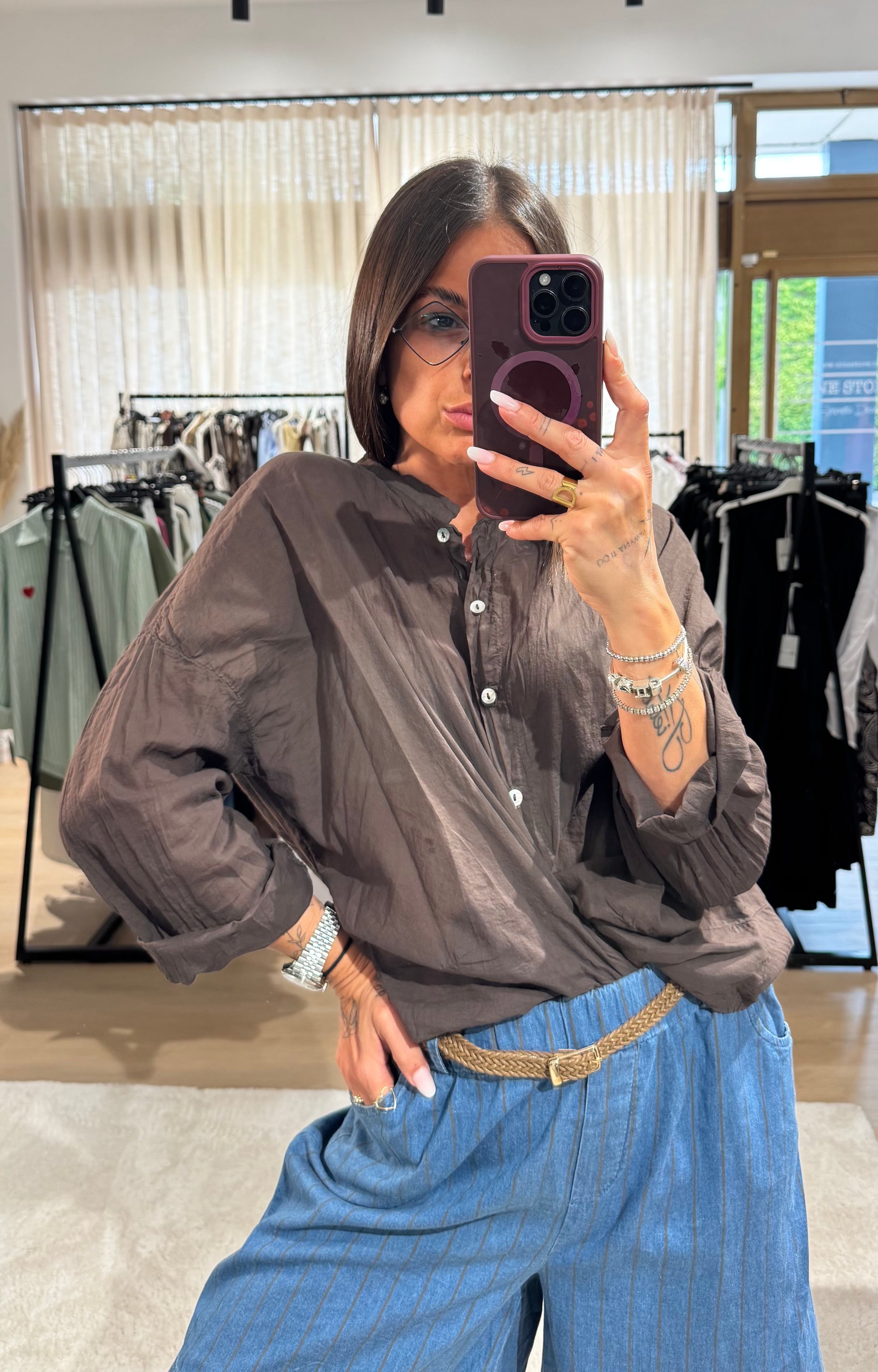 Camicia coreana cotone