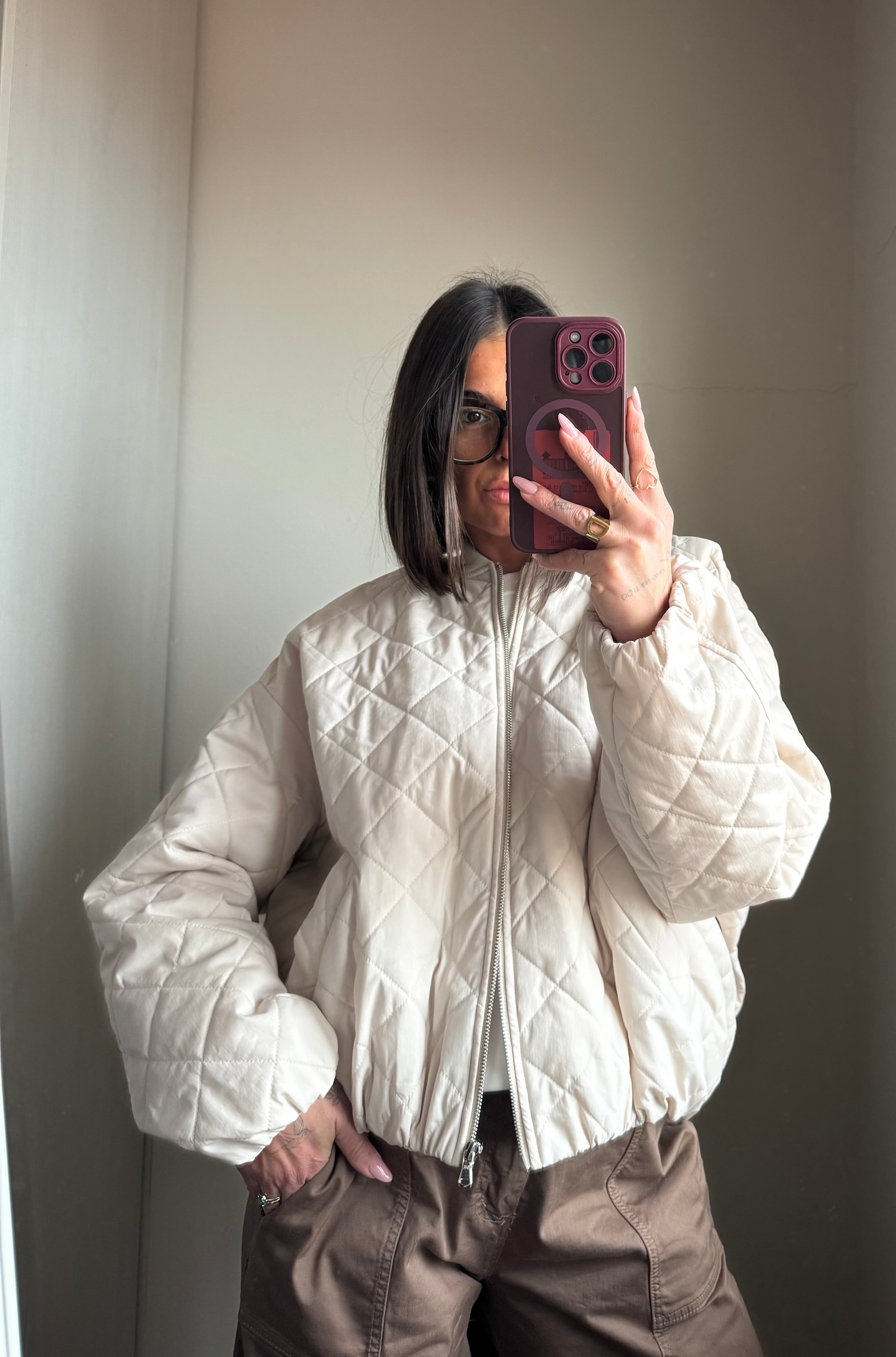 Bomber trapuntato Lumina