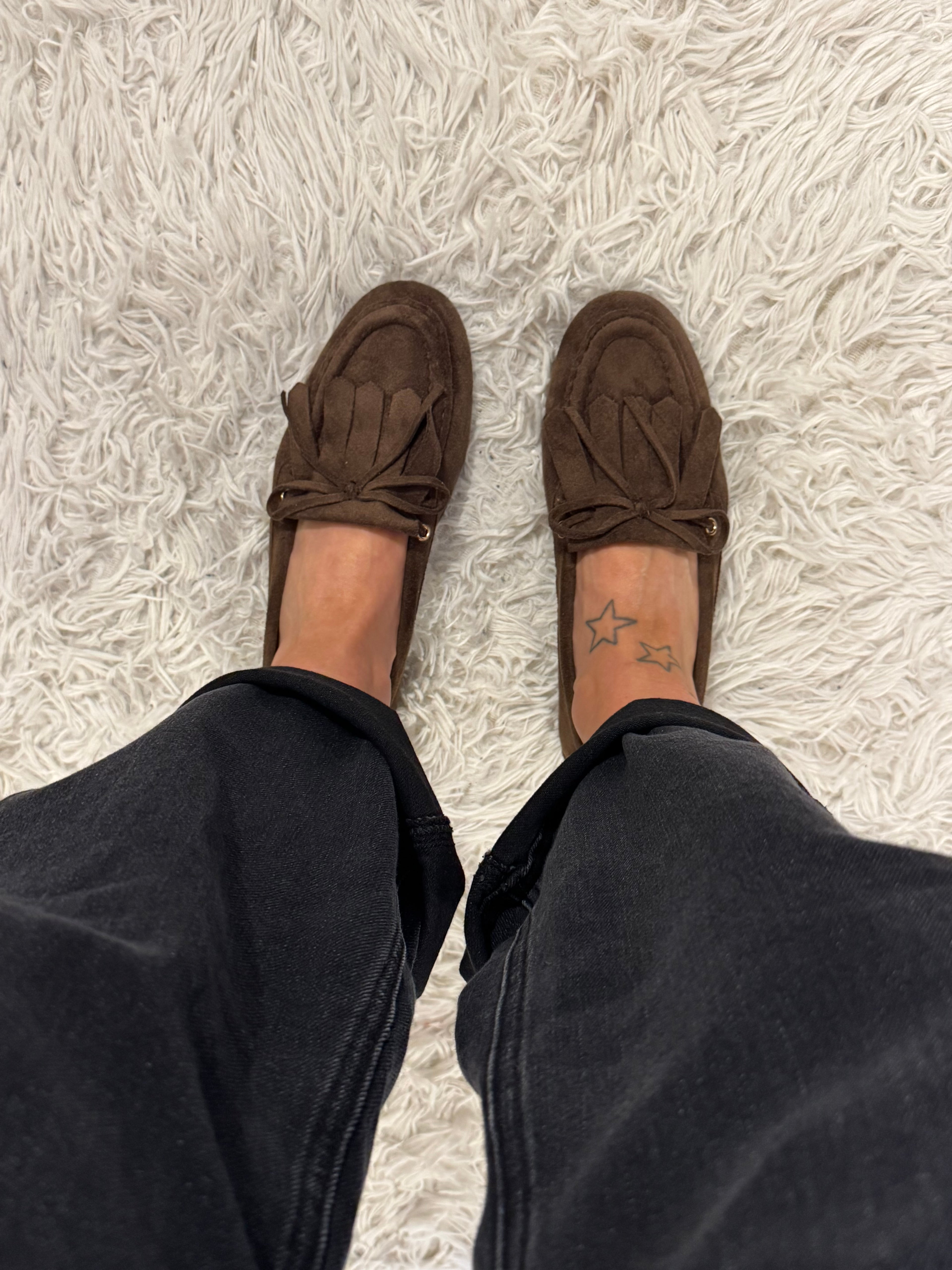 Mocassino scamosciato