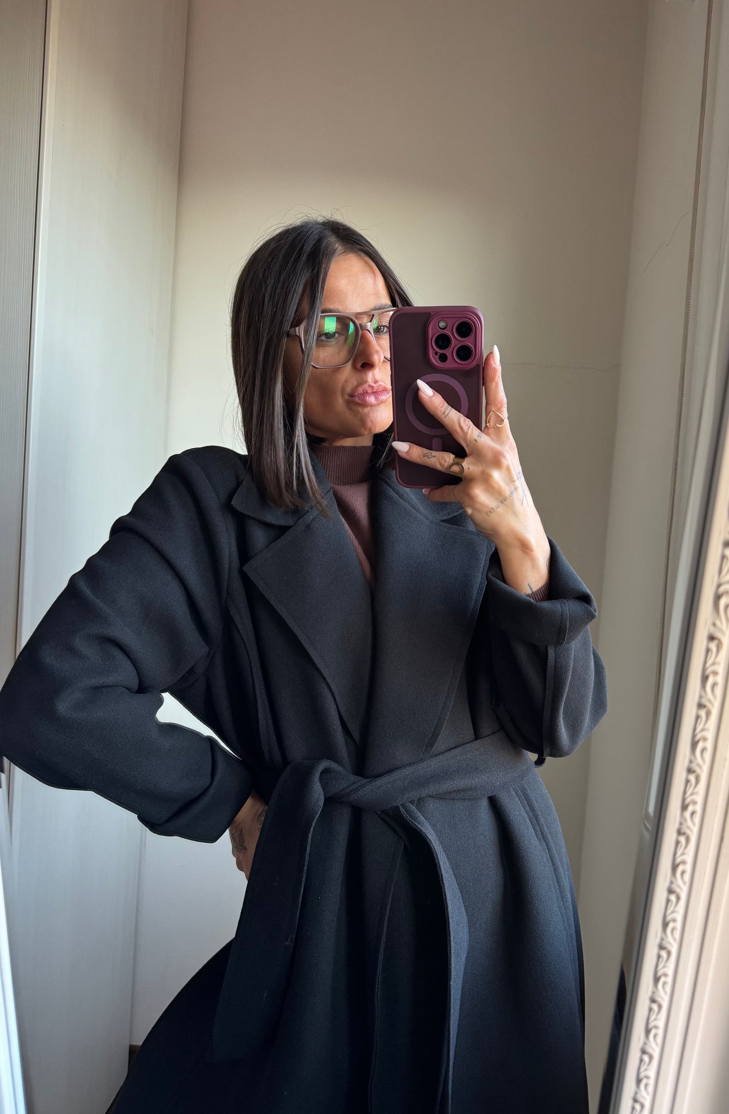 Cappotto in panno TWO WAY