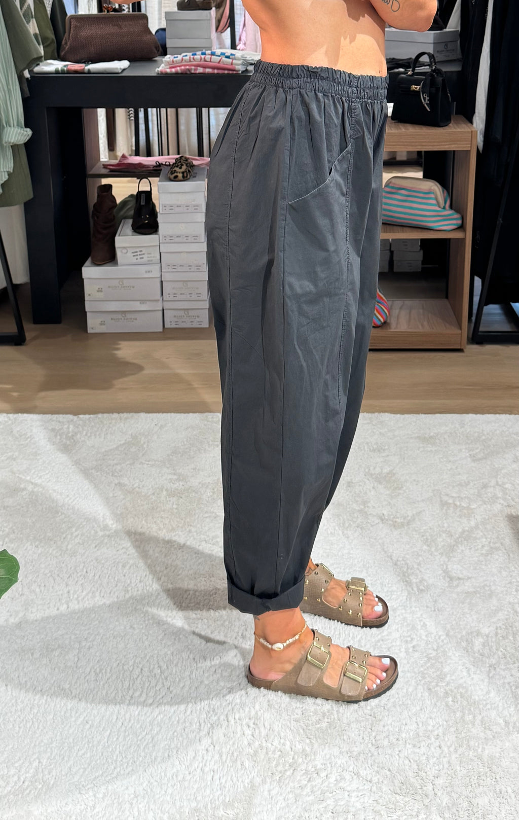 Pantalone balloon cotone