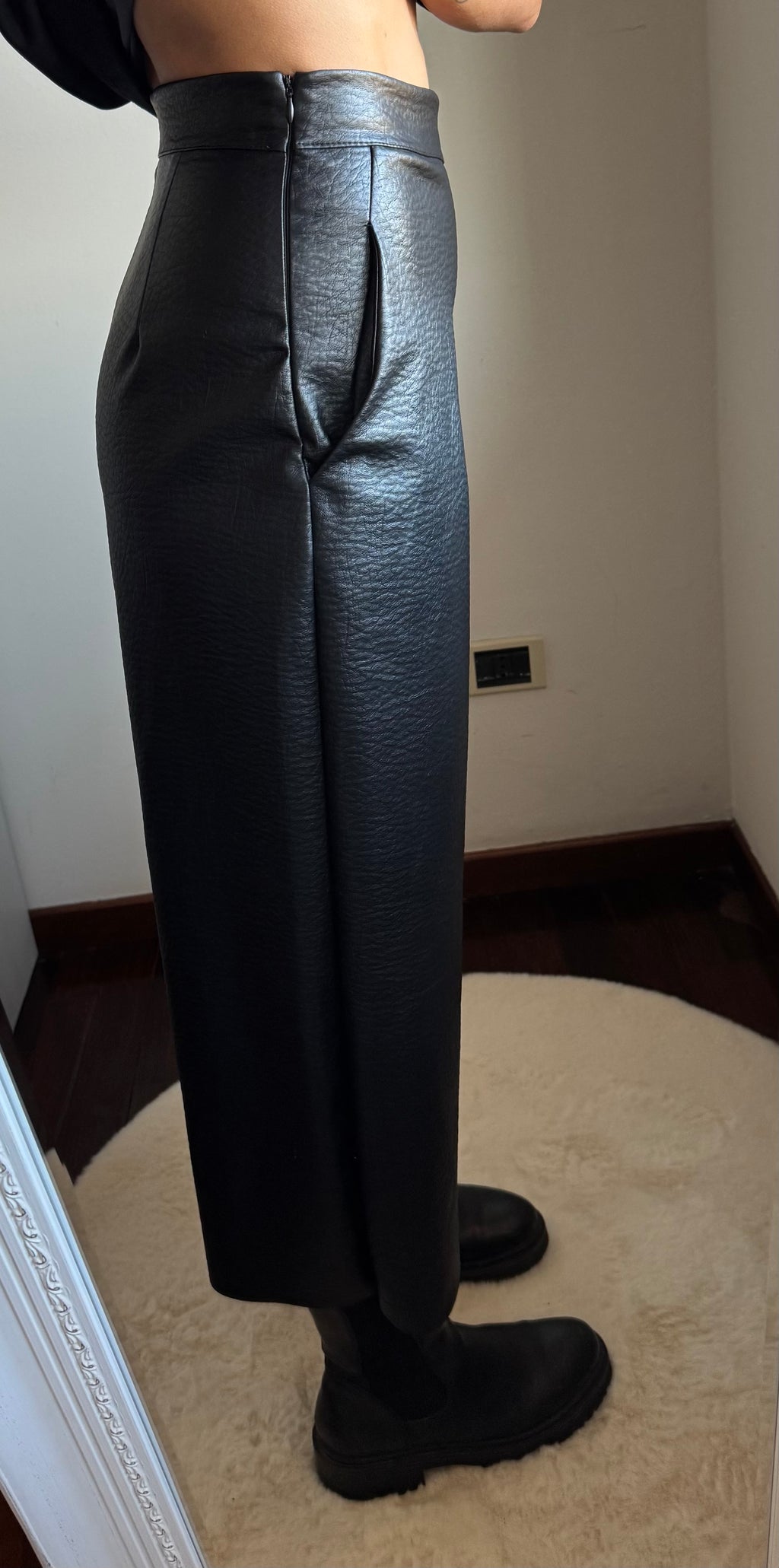 Pantalone ecopelle