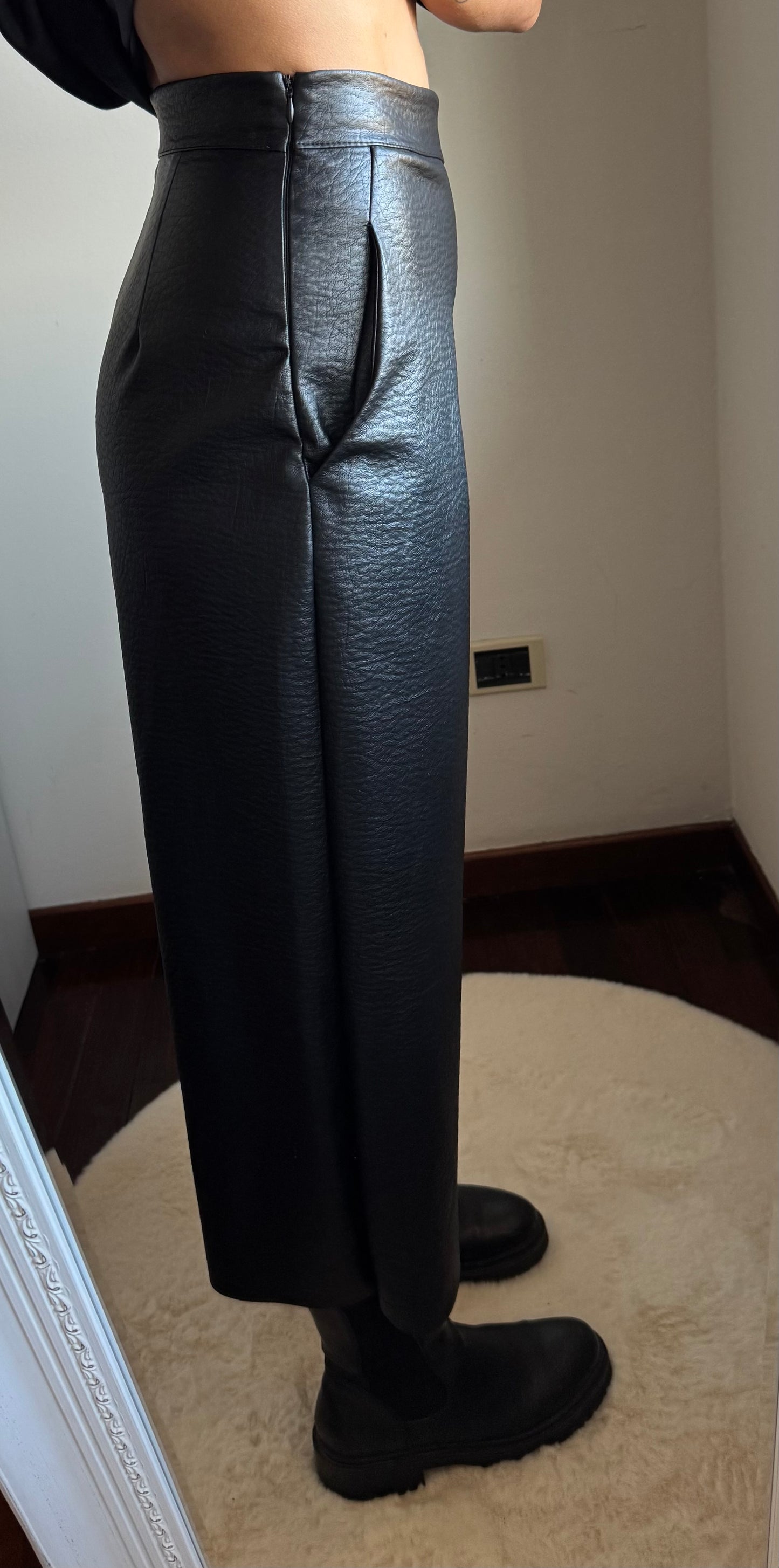Pantalone ecopelle