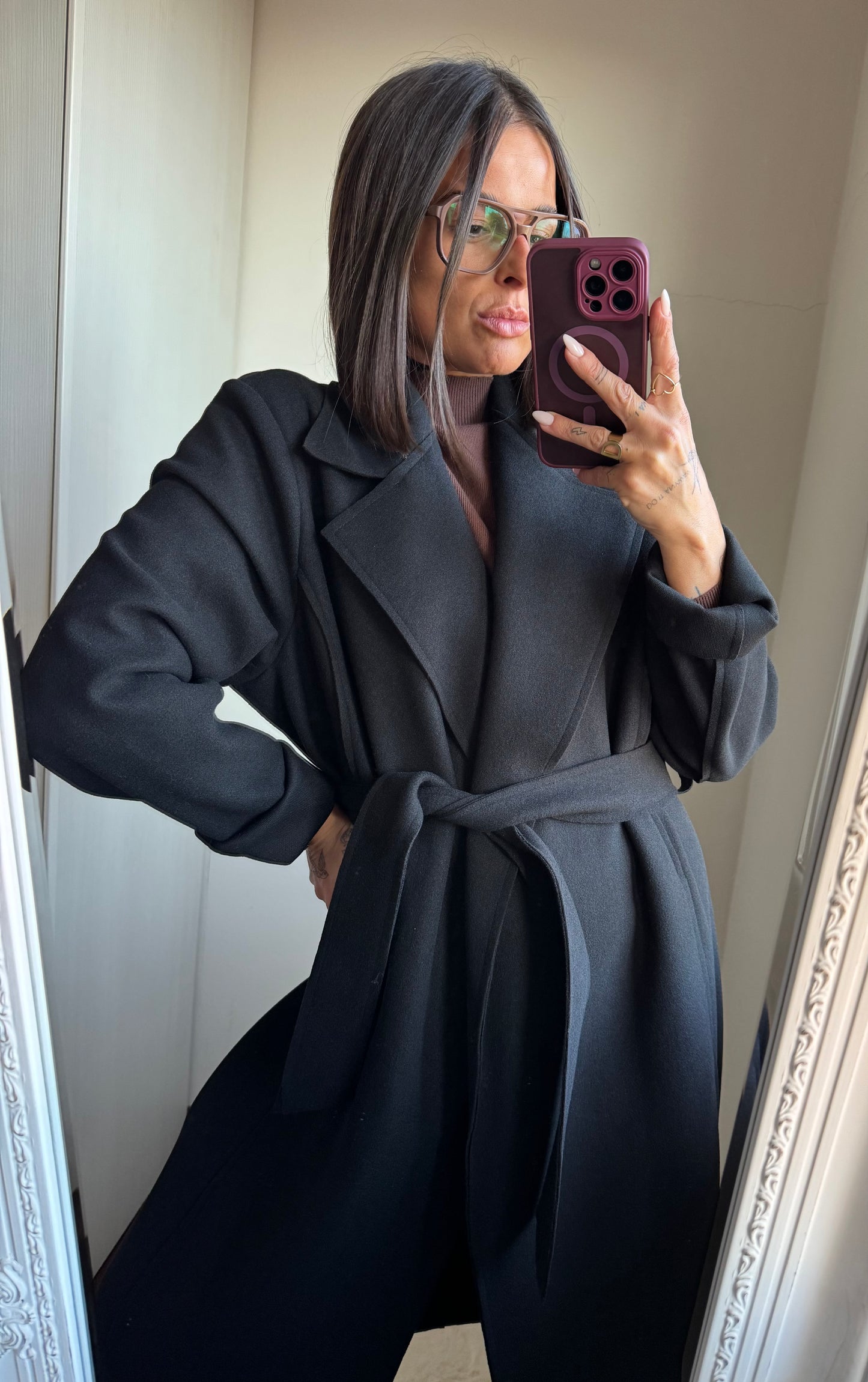 Cappotto in panno TWO WAY