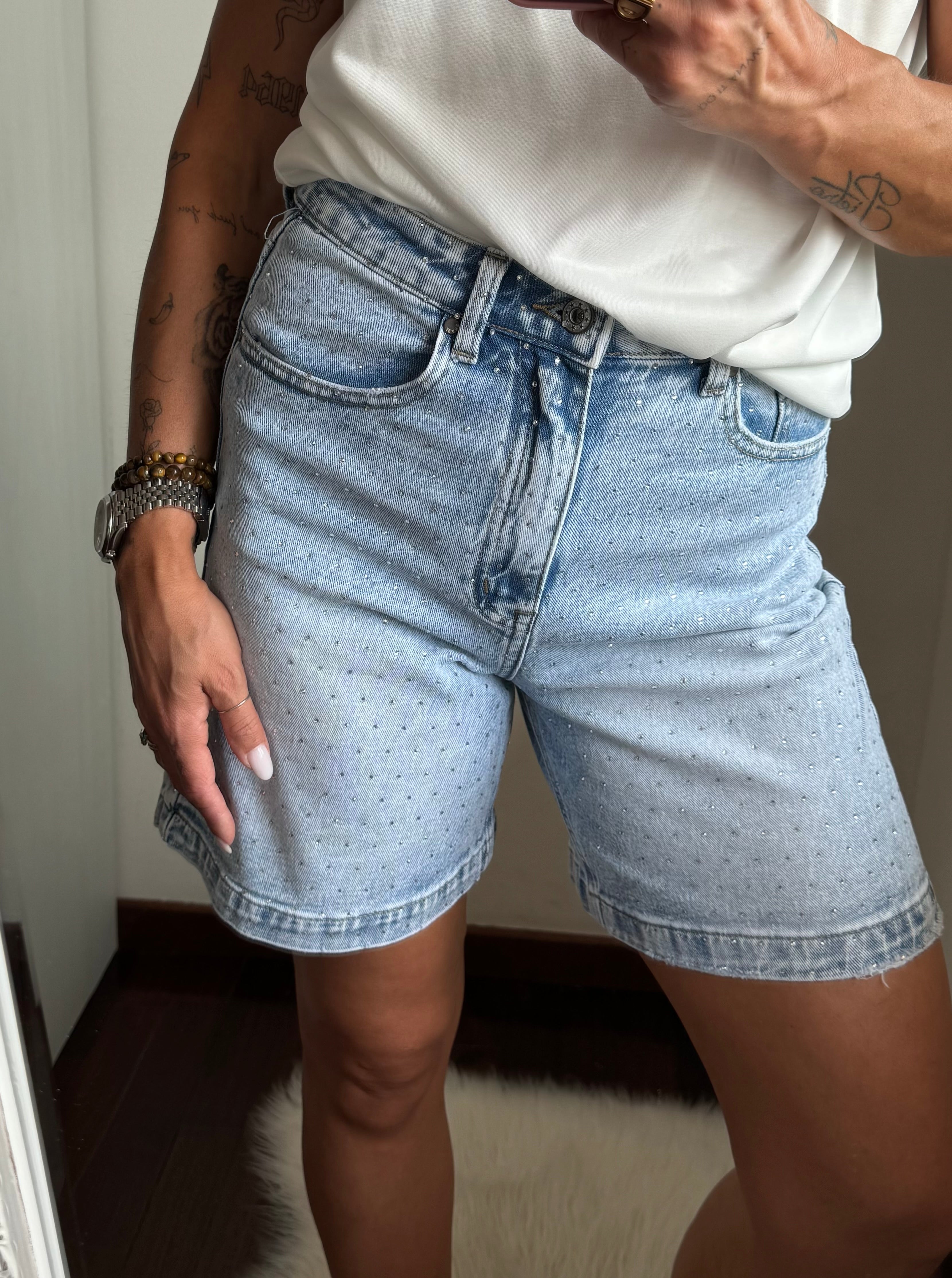 Shorts diamante