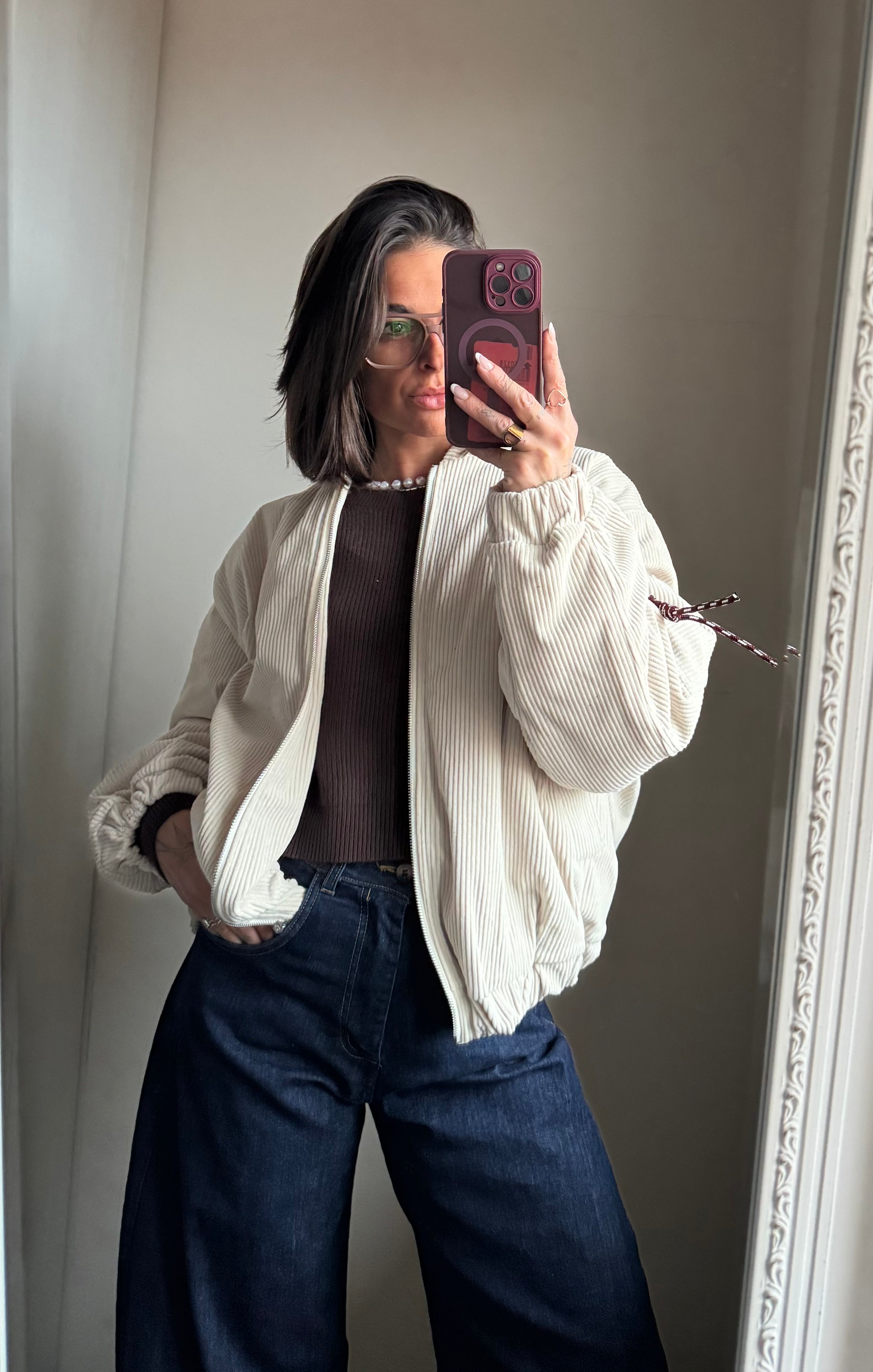 Bomber velluto Lumina