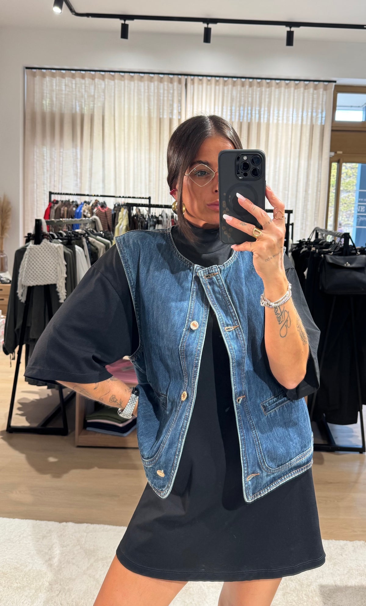 Gilet in denim