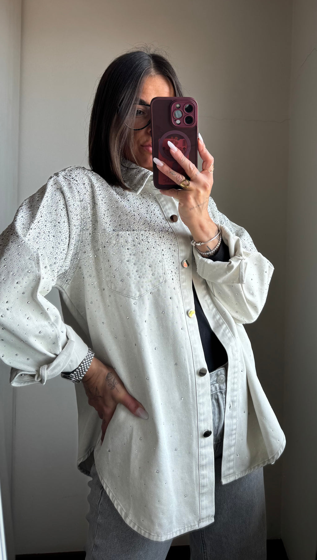 Giacca a camicia Laila